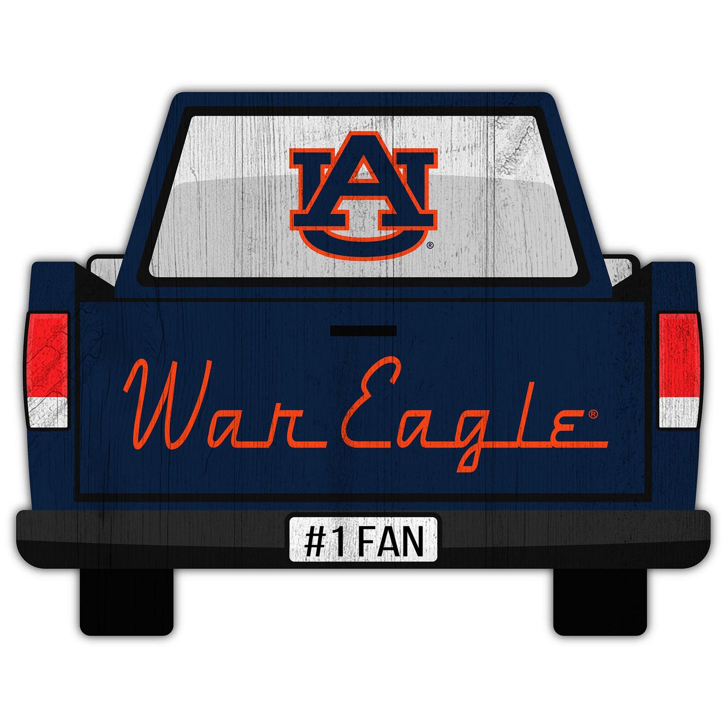 Auburn Tigers 12'' x 12'' Truck Back Décor