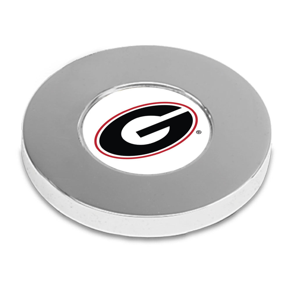 Silver Georgia Bulldogs Team Office Paperweight