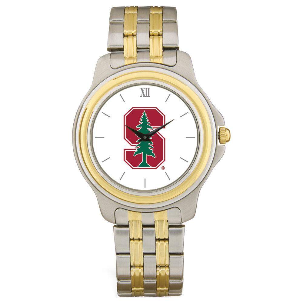 Unisex Silver/Gold Stanford Cardinal Two-Tone Team Logo Wristwatch
