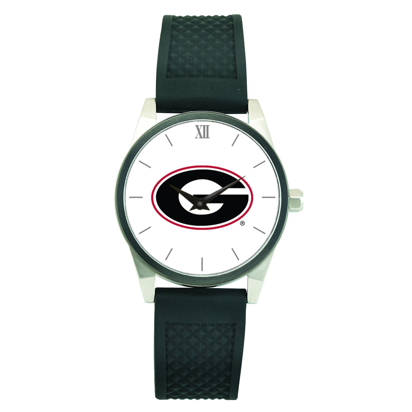 Unisex Georgia Bulldogs Silicone Strap Wristwatch