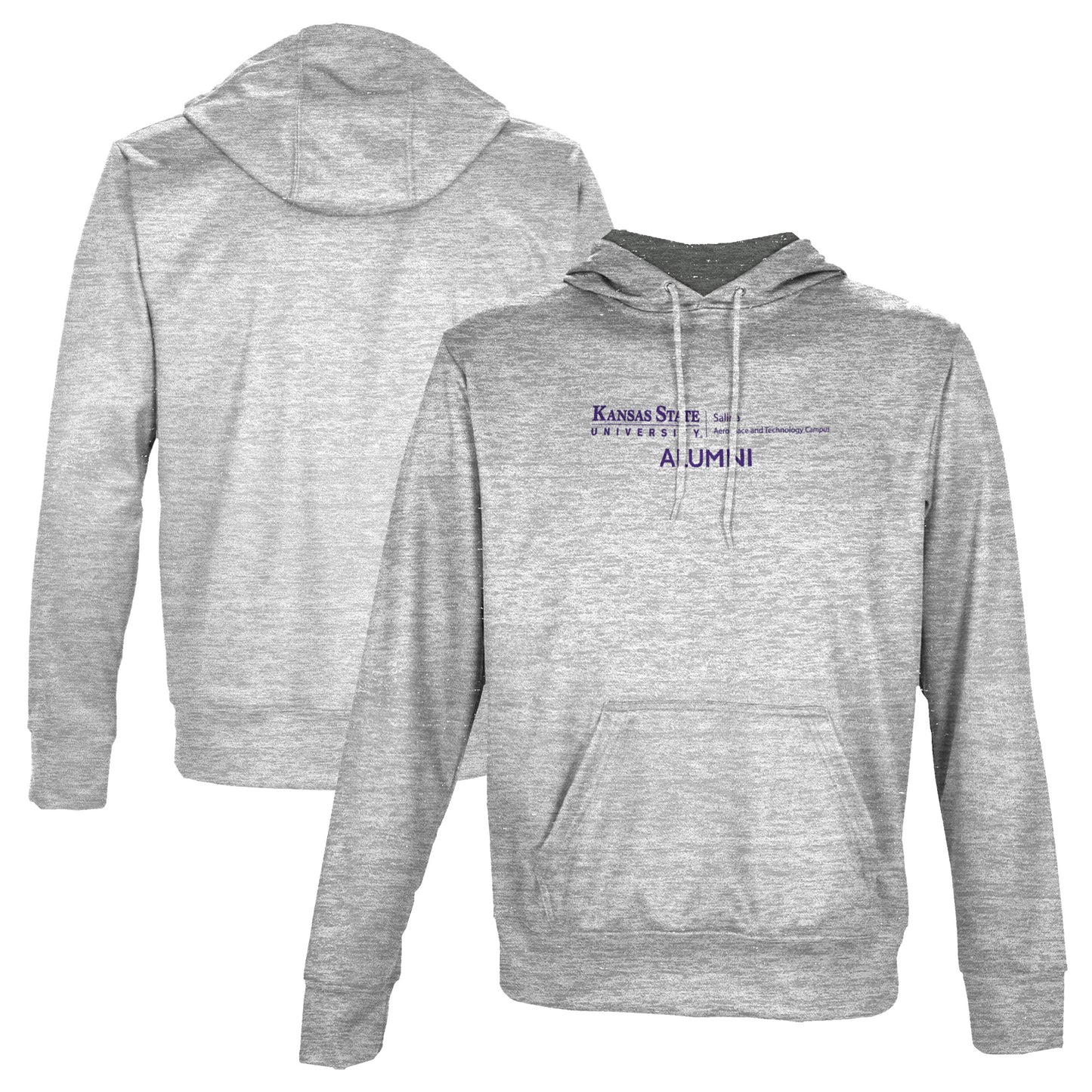 Men's ProSphere Gray Kansas State Wildcats Alumni Logo Pullover Hoodie