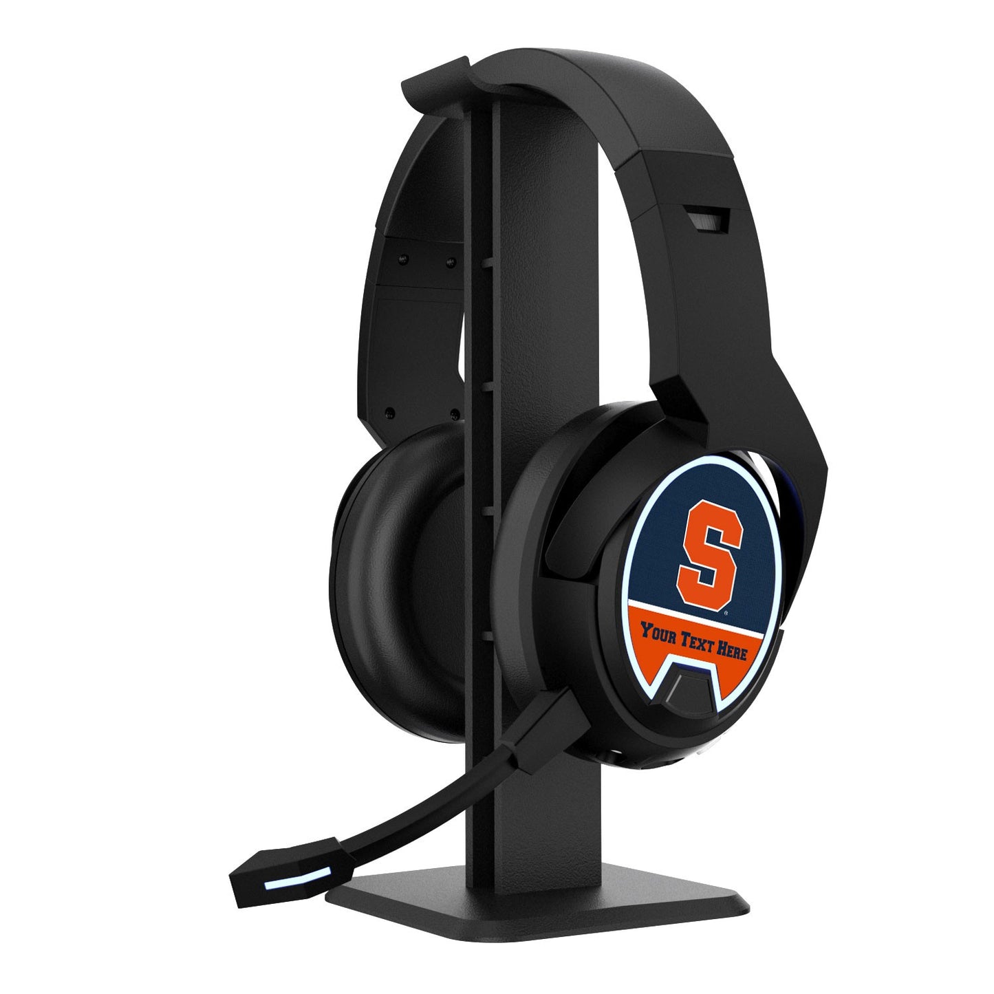 Syracuse Orange Personalized Bluetooth Gaming Headphones & Stand