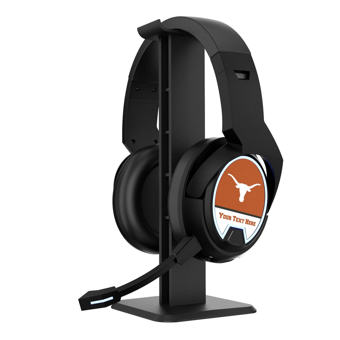 Texas Longhorns Personalized Bluetooth Gaming Headphones & Stand