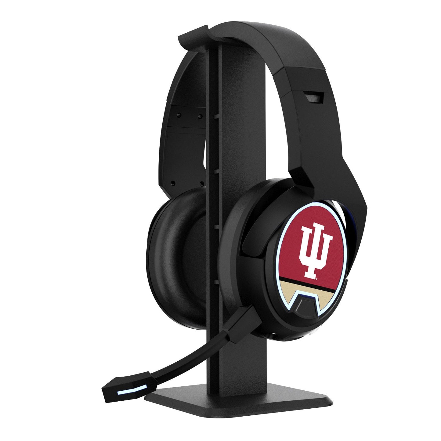 Indiana Hoosiers Logo Wireless Bluetooth Gaming Headphones & Stand
