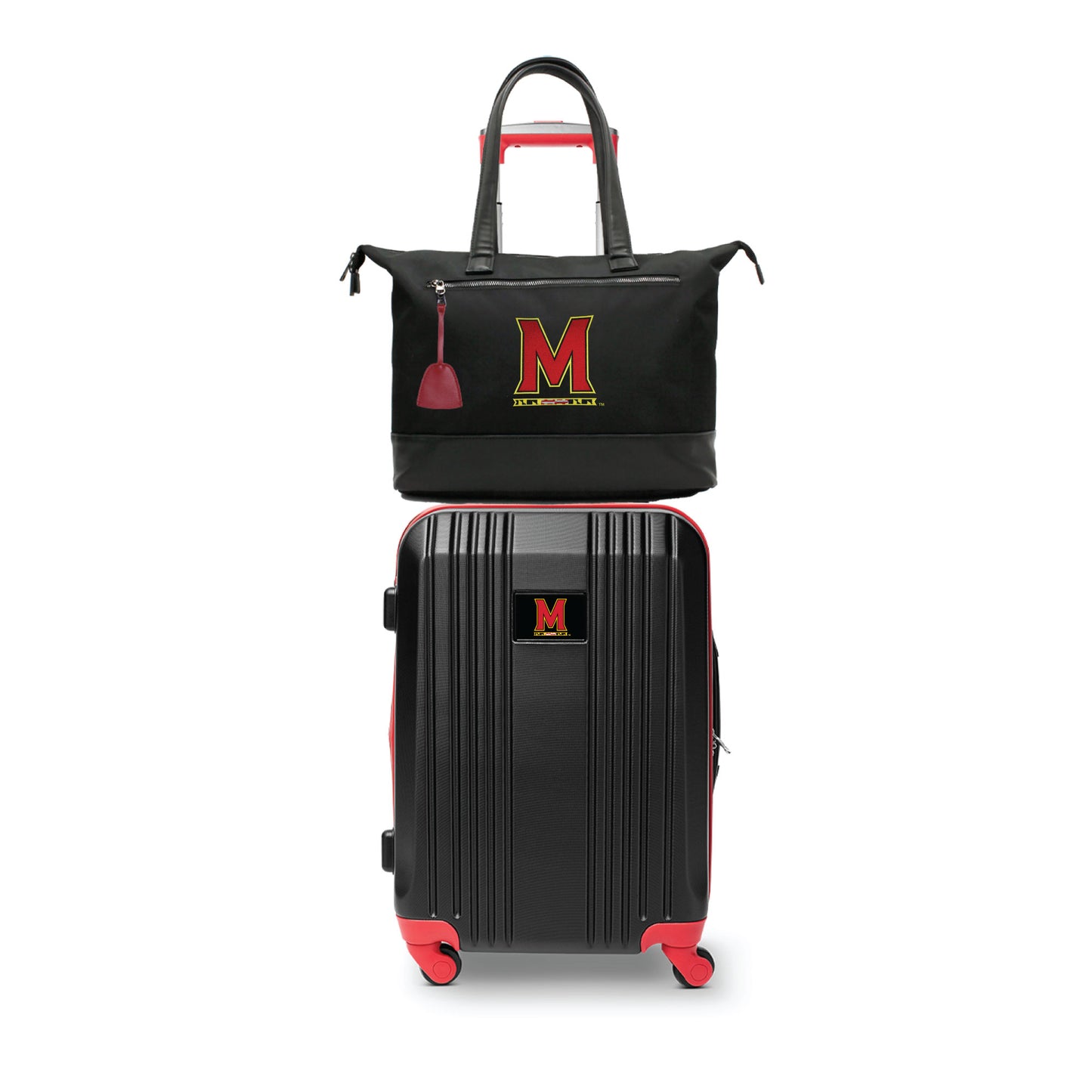 MOJO Maryland Terrapins Premium Laptop Tote Bag and Luggage Set