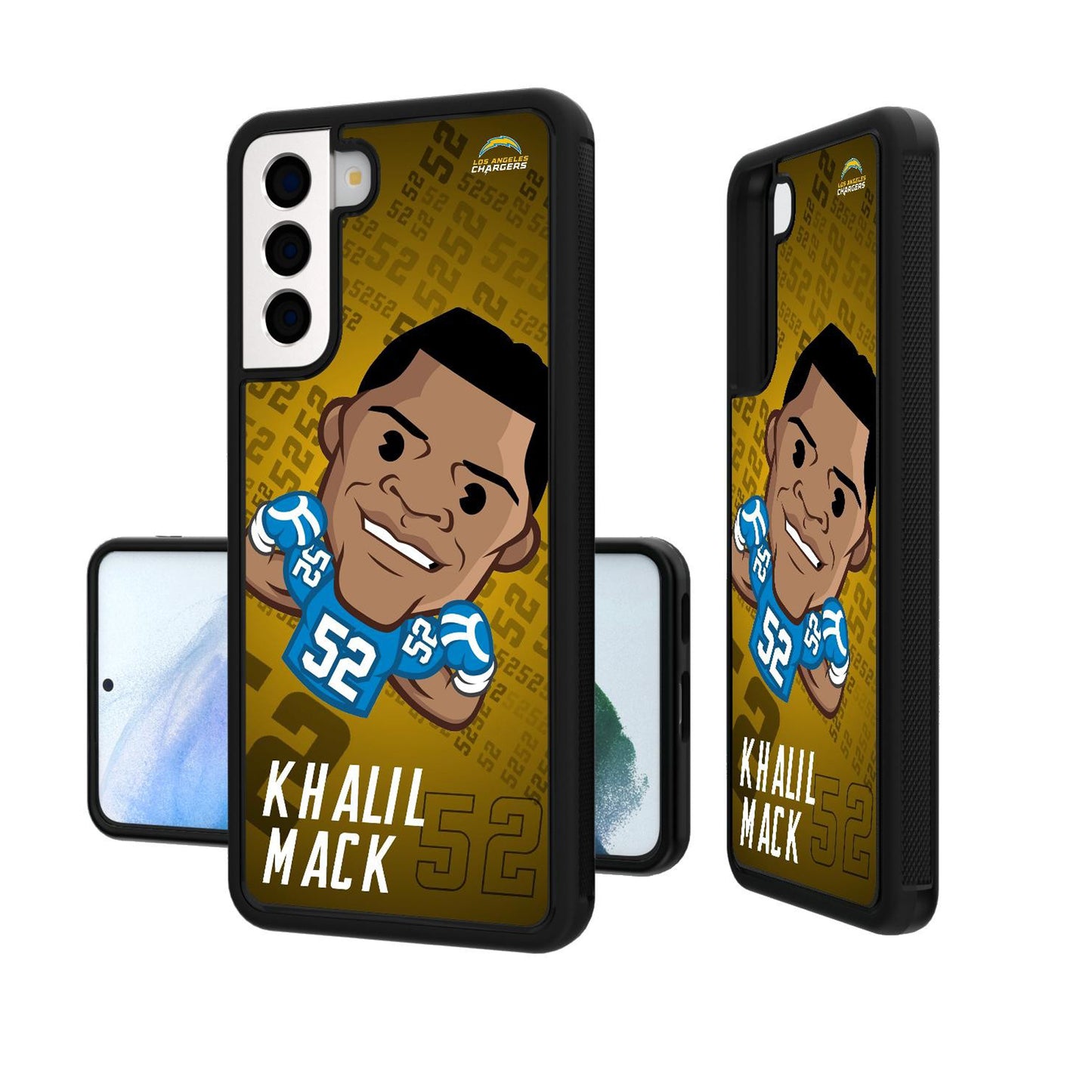 Khalil Mack Los Angeles Chargers Player Emoji Bump Galaxy Case