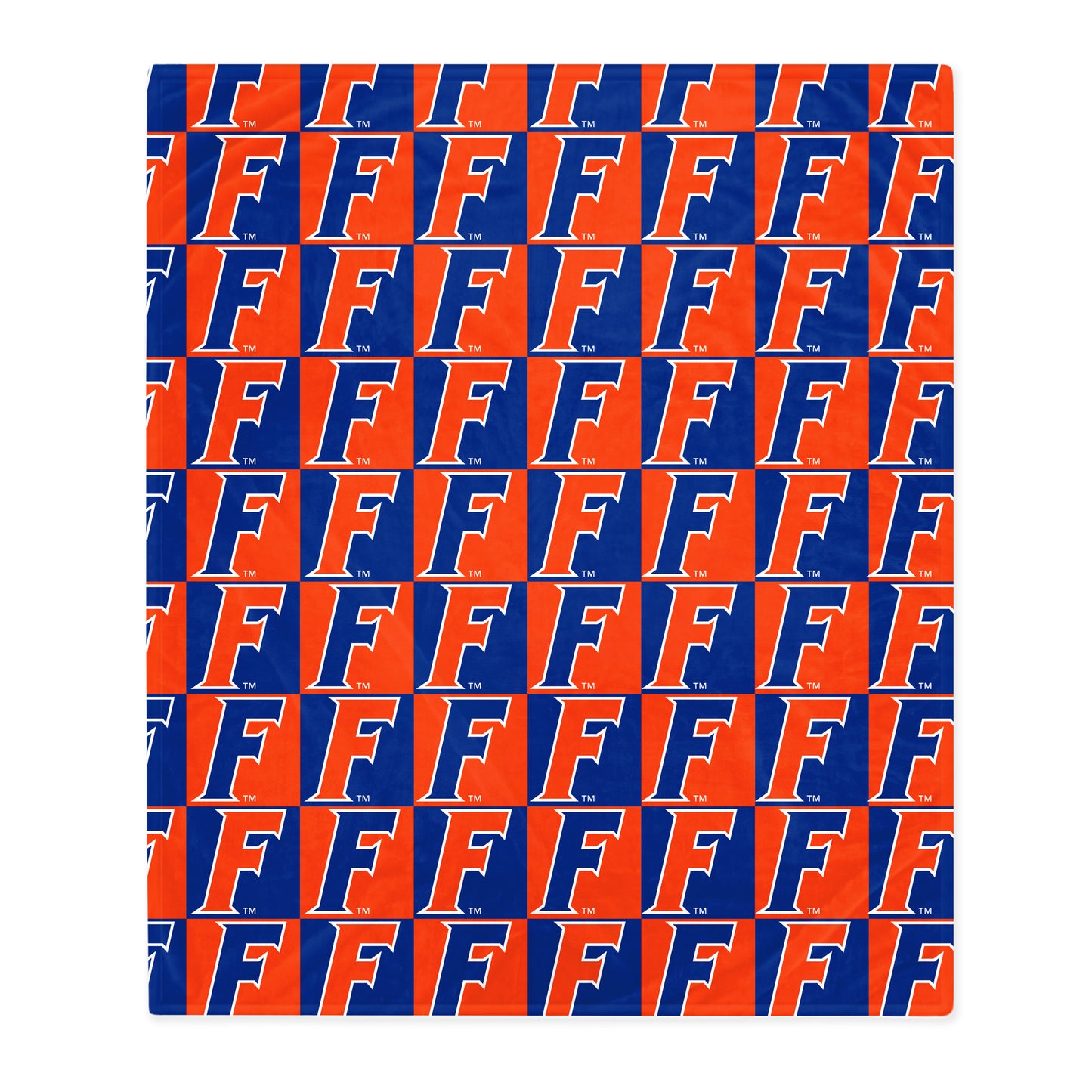 Florida Gators 50'' x 60'' Checkered Short Plush Sherpa Blanket