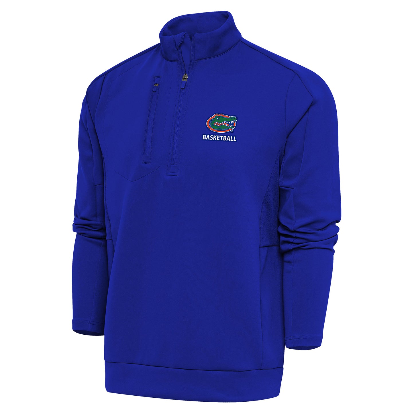 Men's Antigua Royal Florida Gators Basketball Generation Quarter-Zip Pullover Top