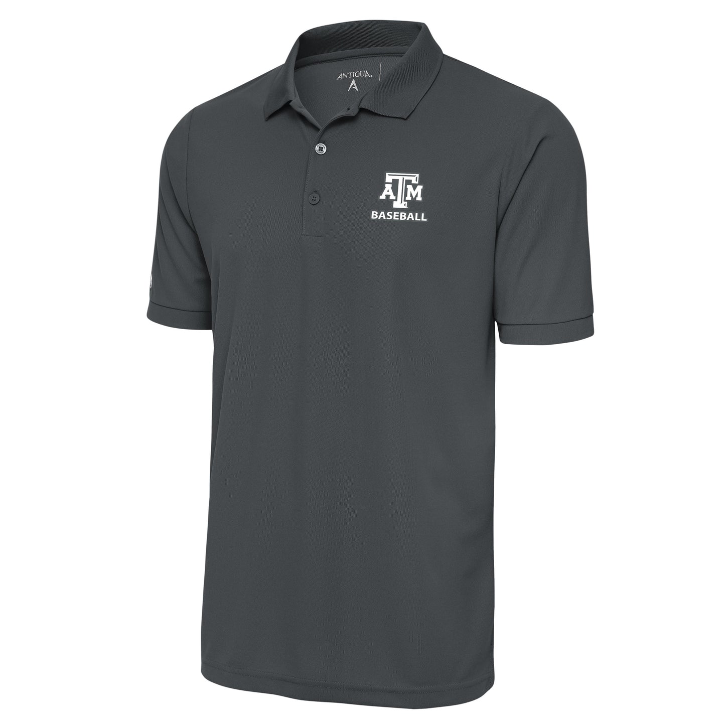 Men's Antigua Charcoal Texas A&M Aggies Baseball Big & Tall Legacy Pique Polo