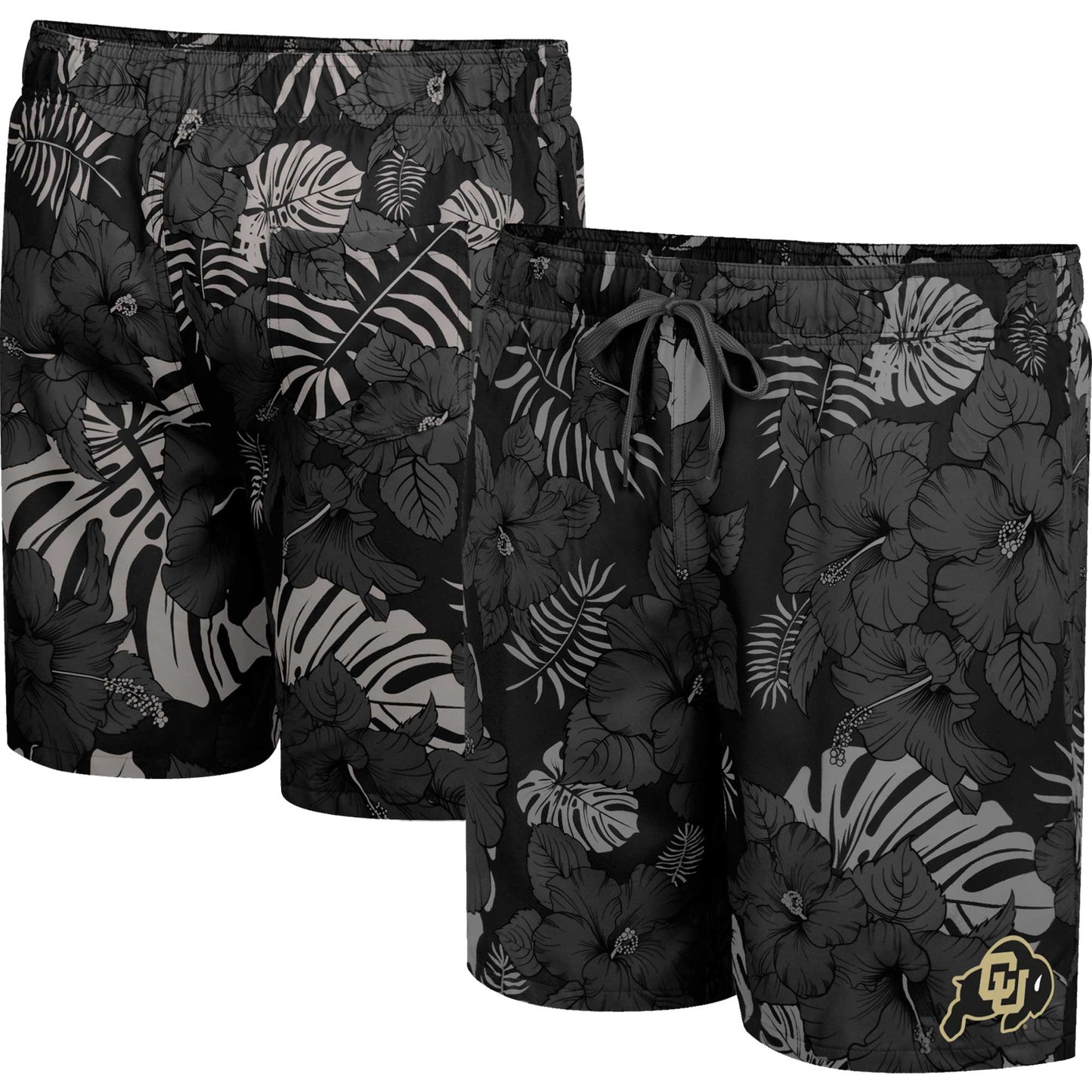 Men's Colosseum Black Colorado Buffaloes The Dude Swim Shorts