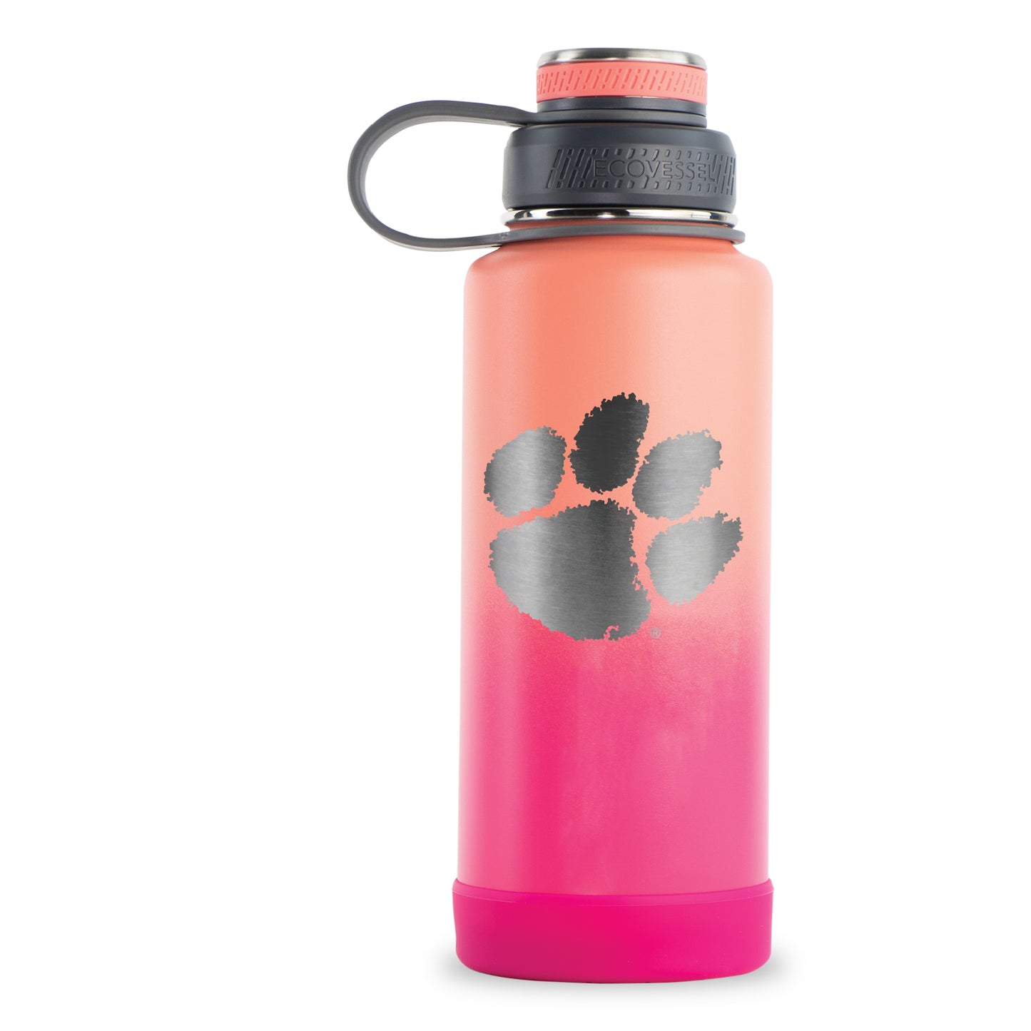 Pink Clemson Tigers 32oz. EcoVessel Boulder Bottle