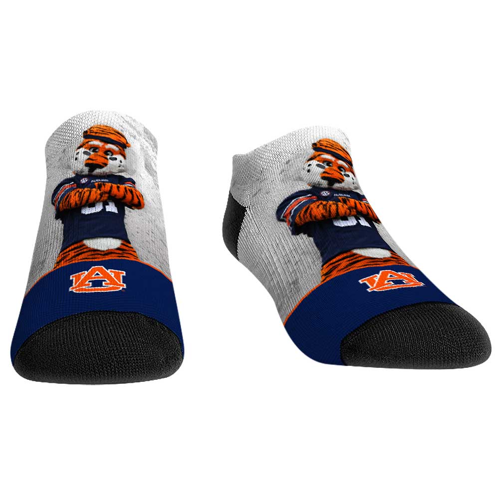 Unisex Rock Em Socks Auburn Tigers Mascot Walkout Low Cut Socks