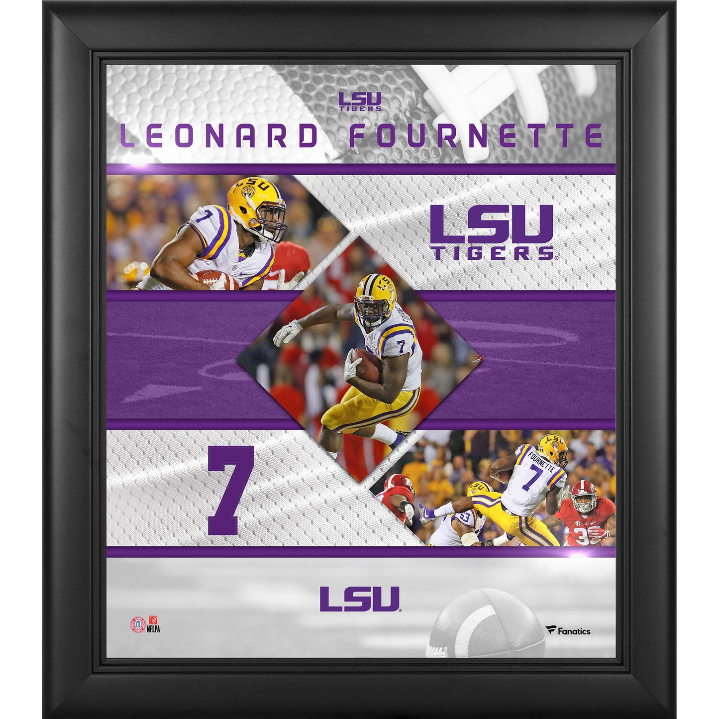 Leonard Fournette LSU Tigers Framed 15" x 17" Stitched Stars Collage