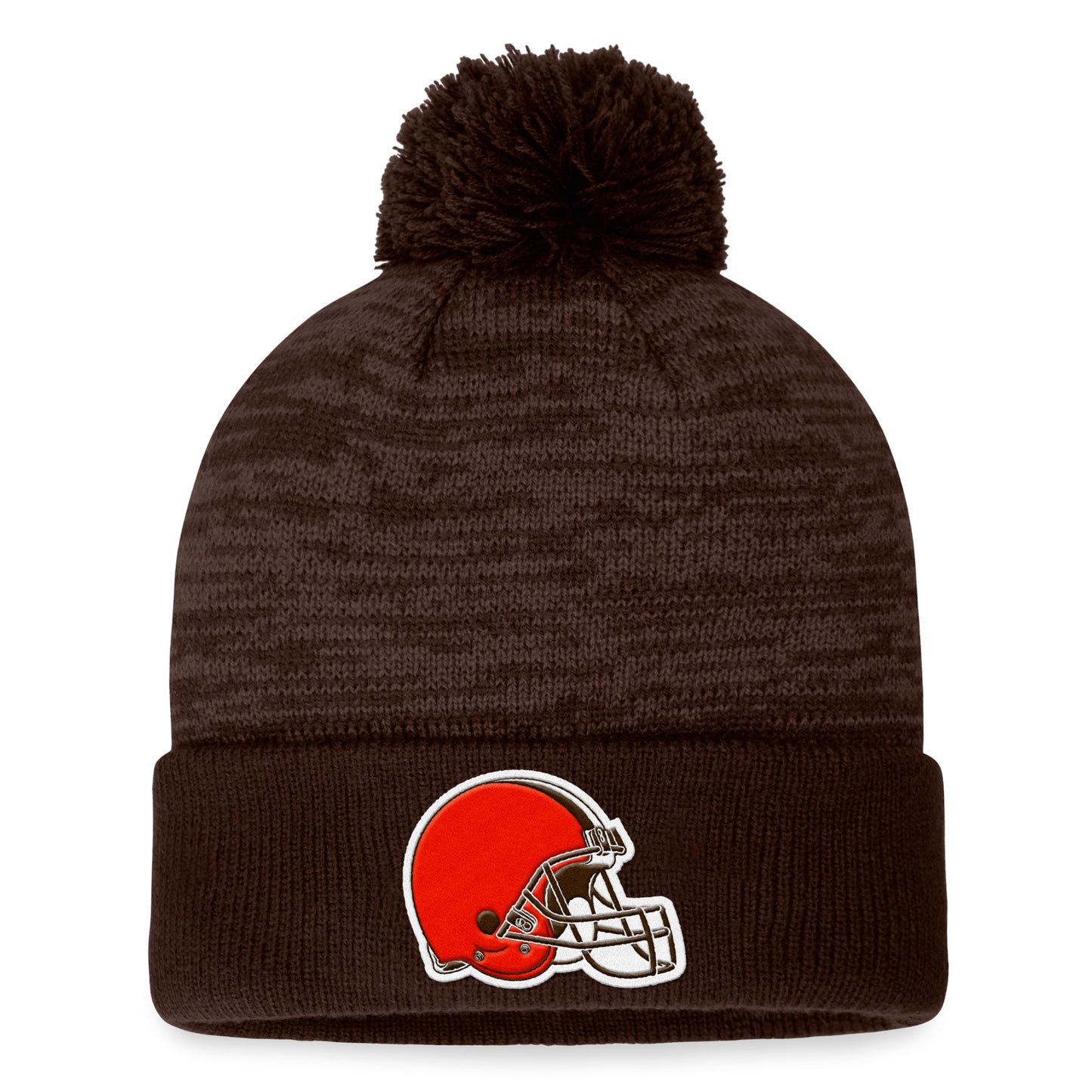 Men's Fanatics Brown Cleveland Browns Defender Cuffed Knit Hat with Pom