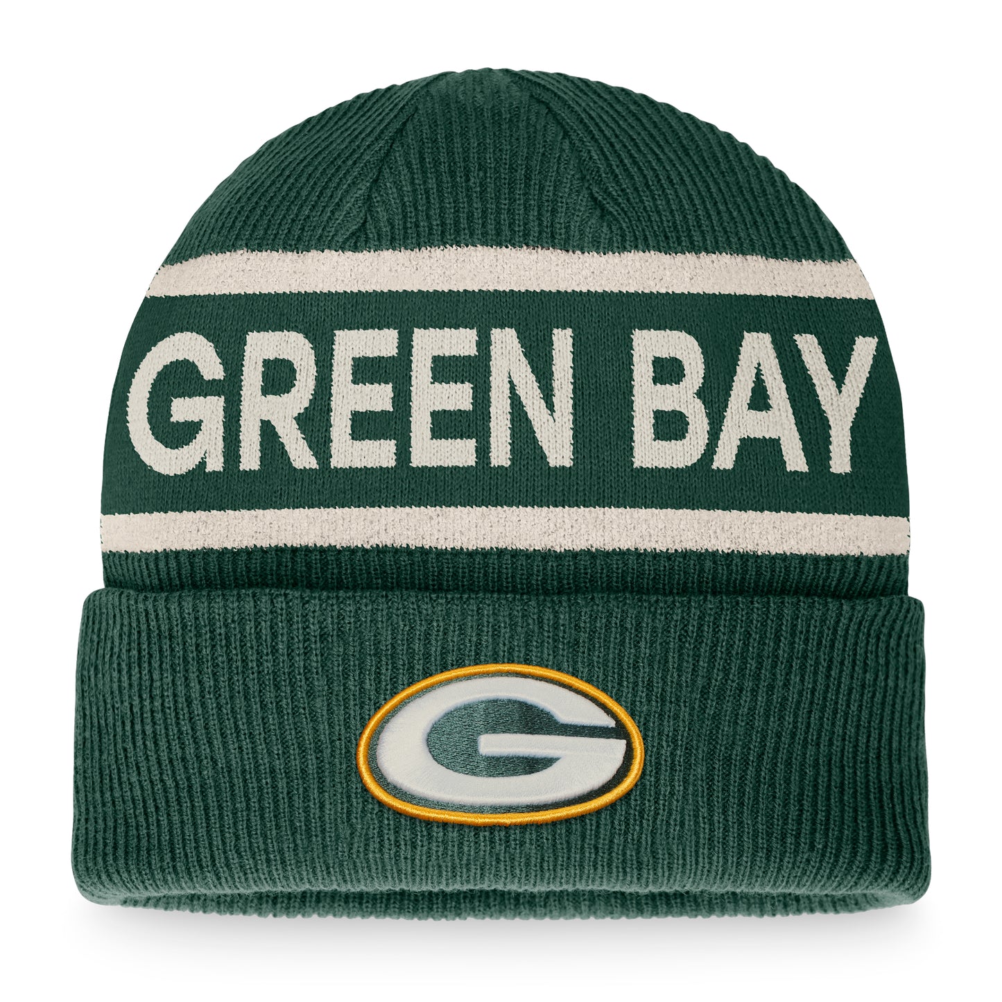 Men's Fanatics Green Green Bay Packers Heritage Cuffed Knit Hat