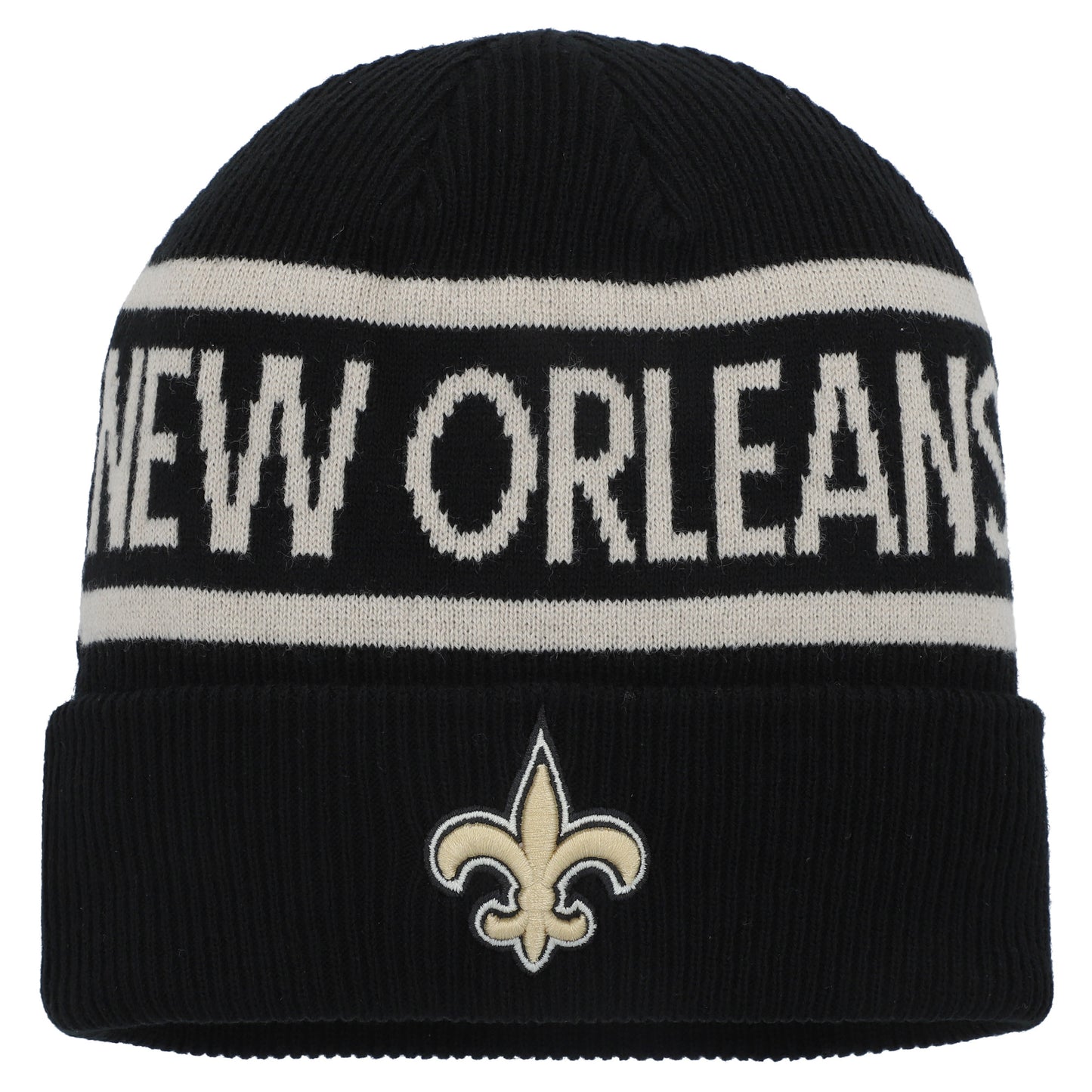 Men's Fanatics Black New Orleans Saints Heritage Cuffed Knit Hat