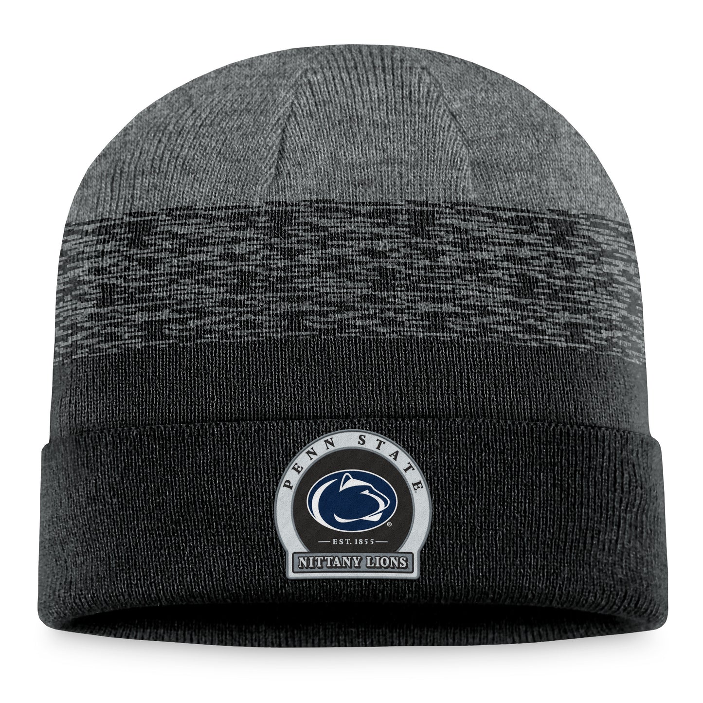 Men's Top of the World Heather Black Penn State Nittany Lions Frostbite Cuffed Knit Hat