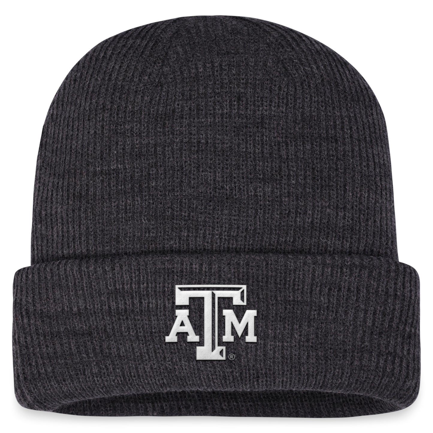 Men's Top of the World Charcoal Texas A&M Aggies Sheer Cuffed Knit Hat