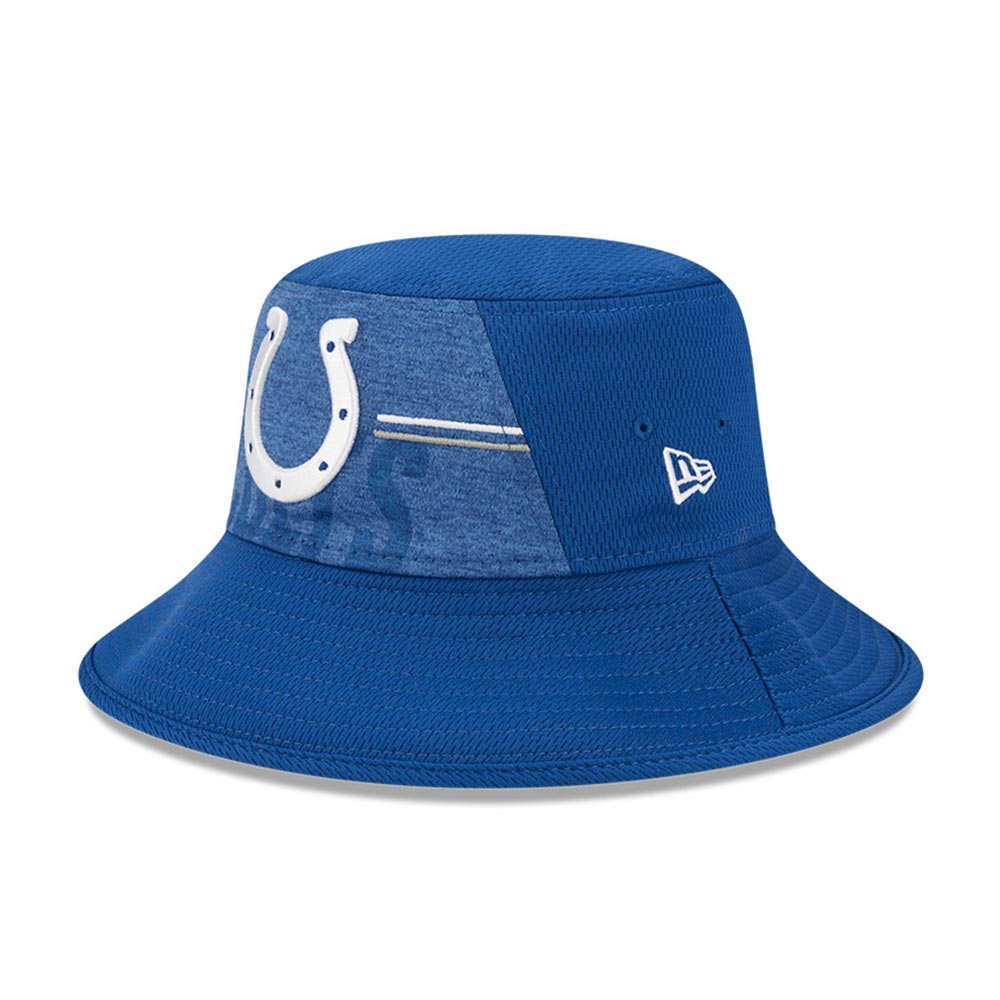 Men's New Era Royal Indianapolis Colts 2023 NFL Training Camp Stretch Bucket Hat