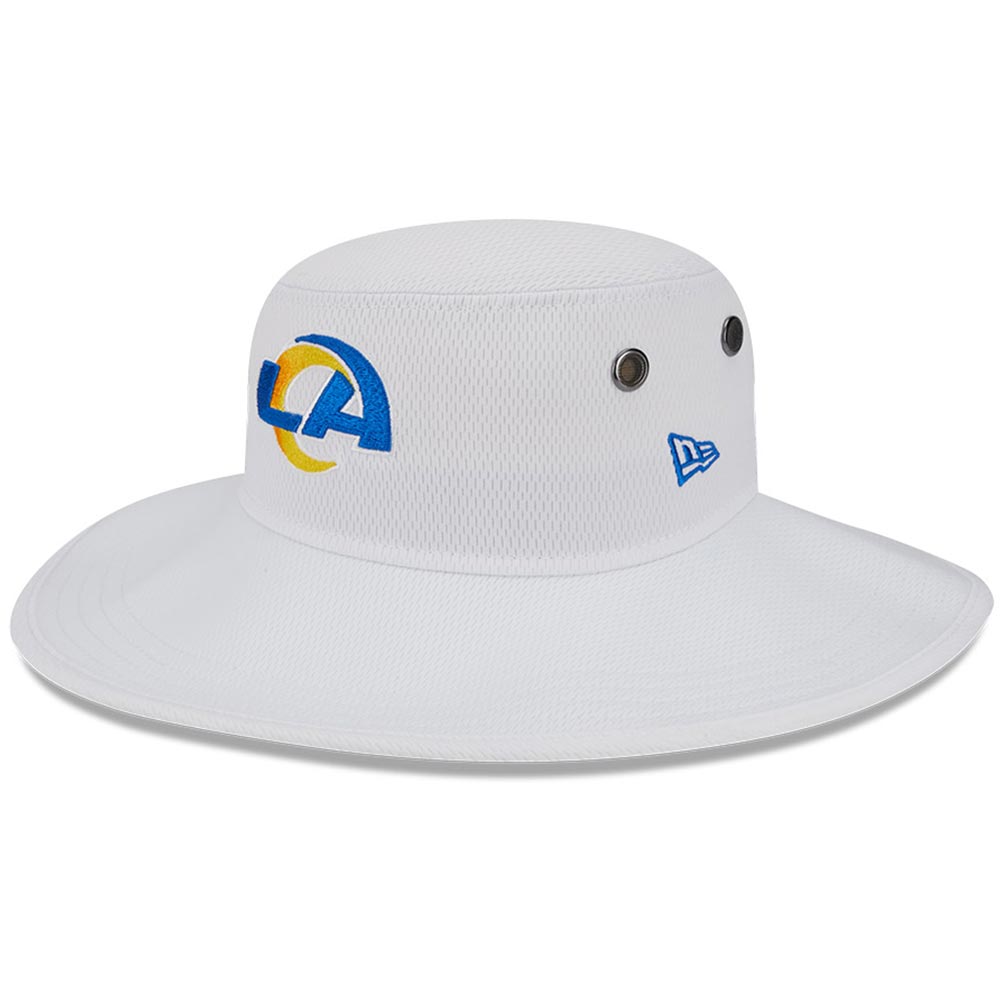 Men's New Era White Los Angeles Rams 2023 NFL Training Camp Panama Bucket Hat