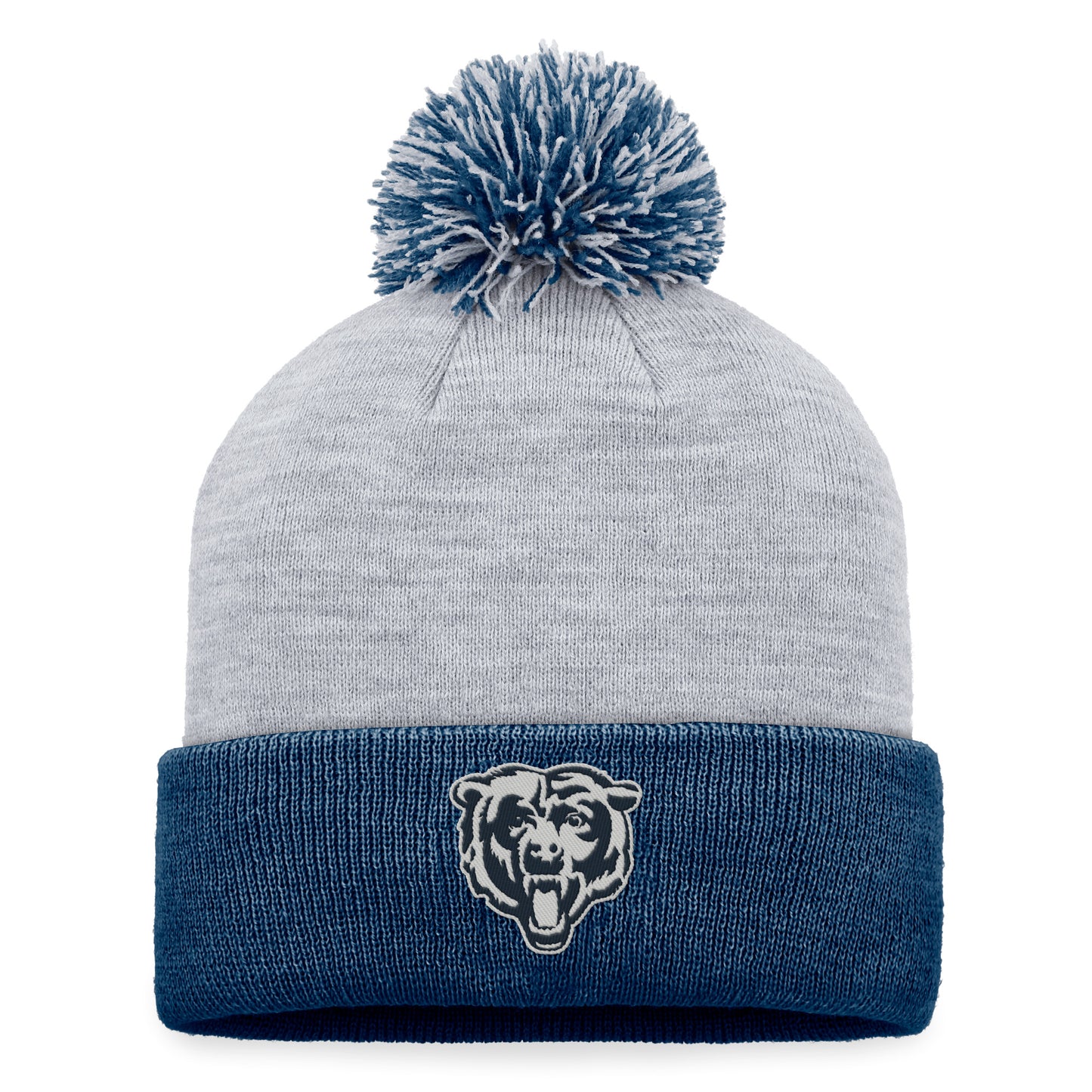 Women's Fanatics Gray Chicago Bears Cuffed Knit Hat with Pom