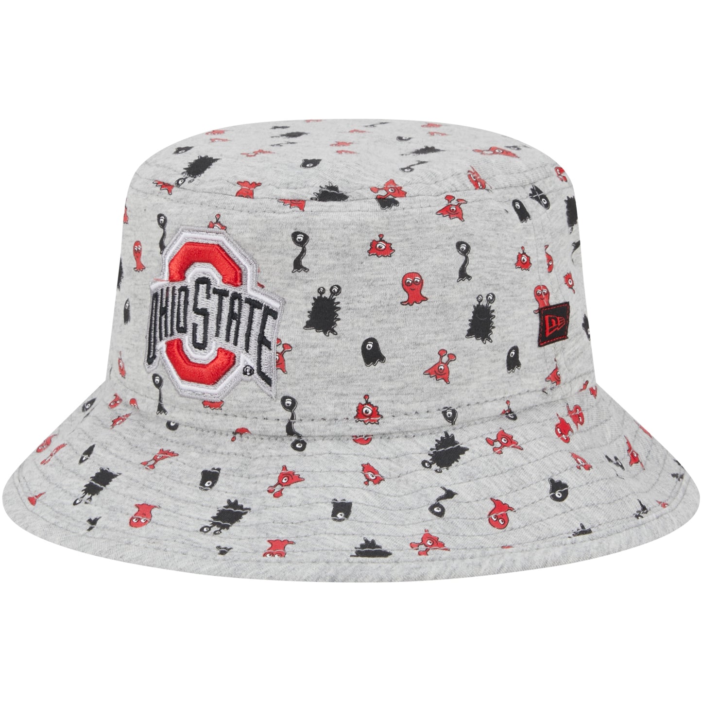 Toddler New Era Heather Gray Ohio State Buckeyes Critter Bucket Hat