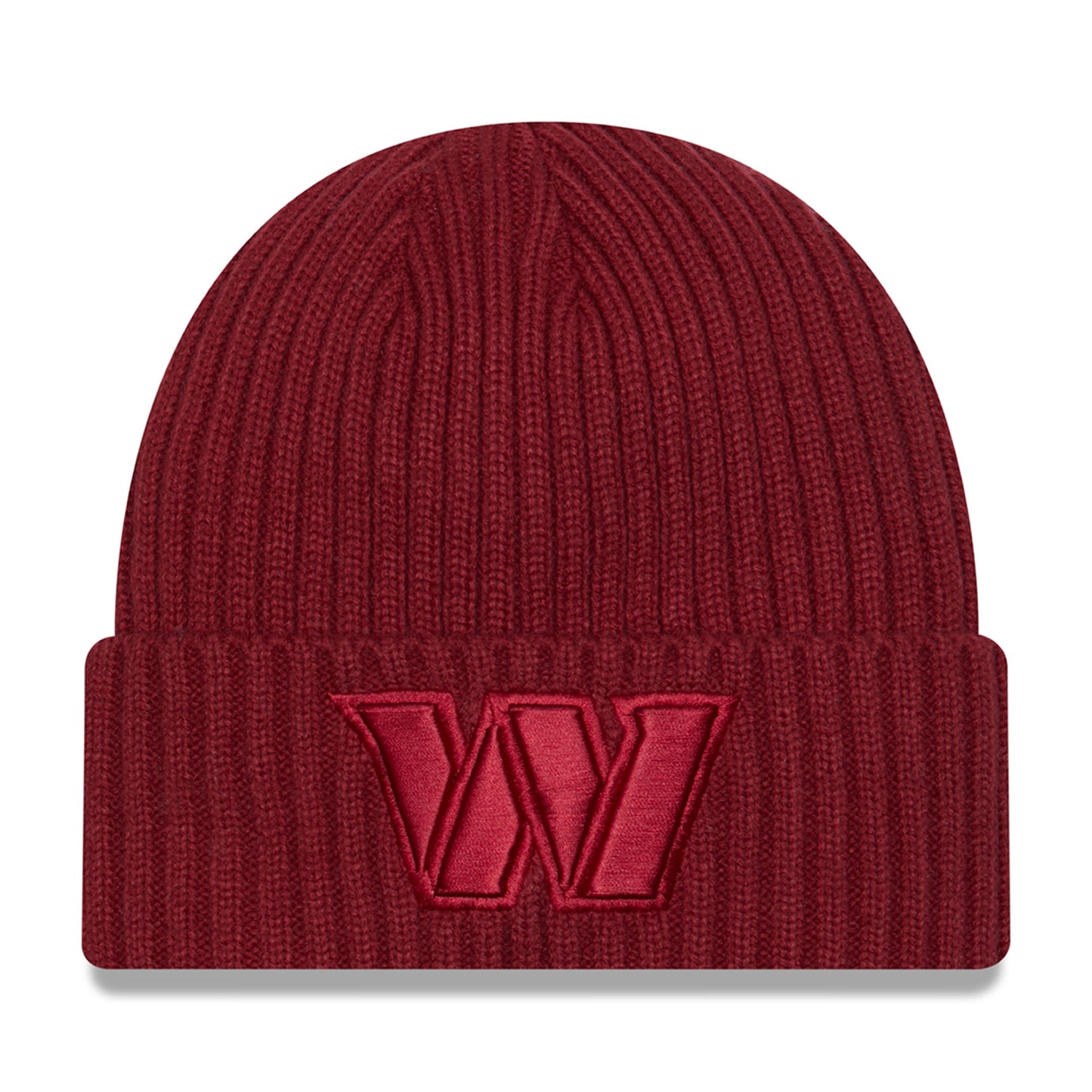 Men's New Era Cardinal Washington Commanders Color Pack Cuffed Knit Hat