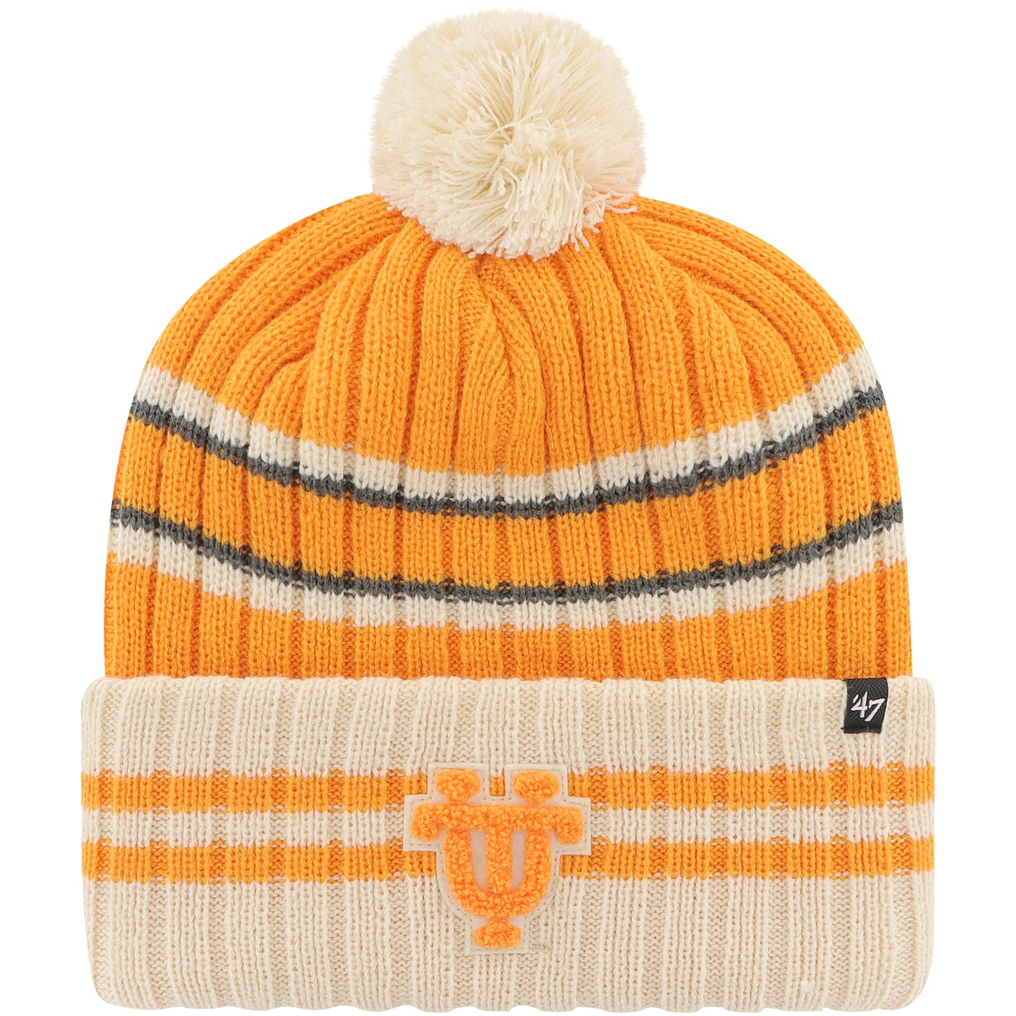 Men's '47 Tennessee Orange Tennessee Volunteers No Huddle Cuffed Knit Hat with Pom