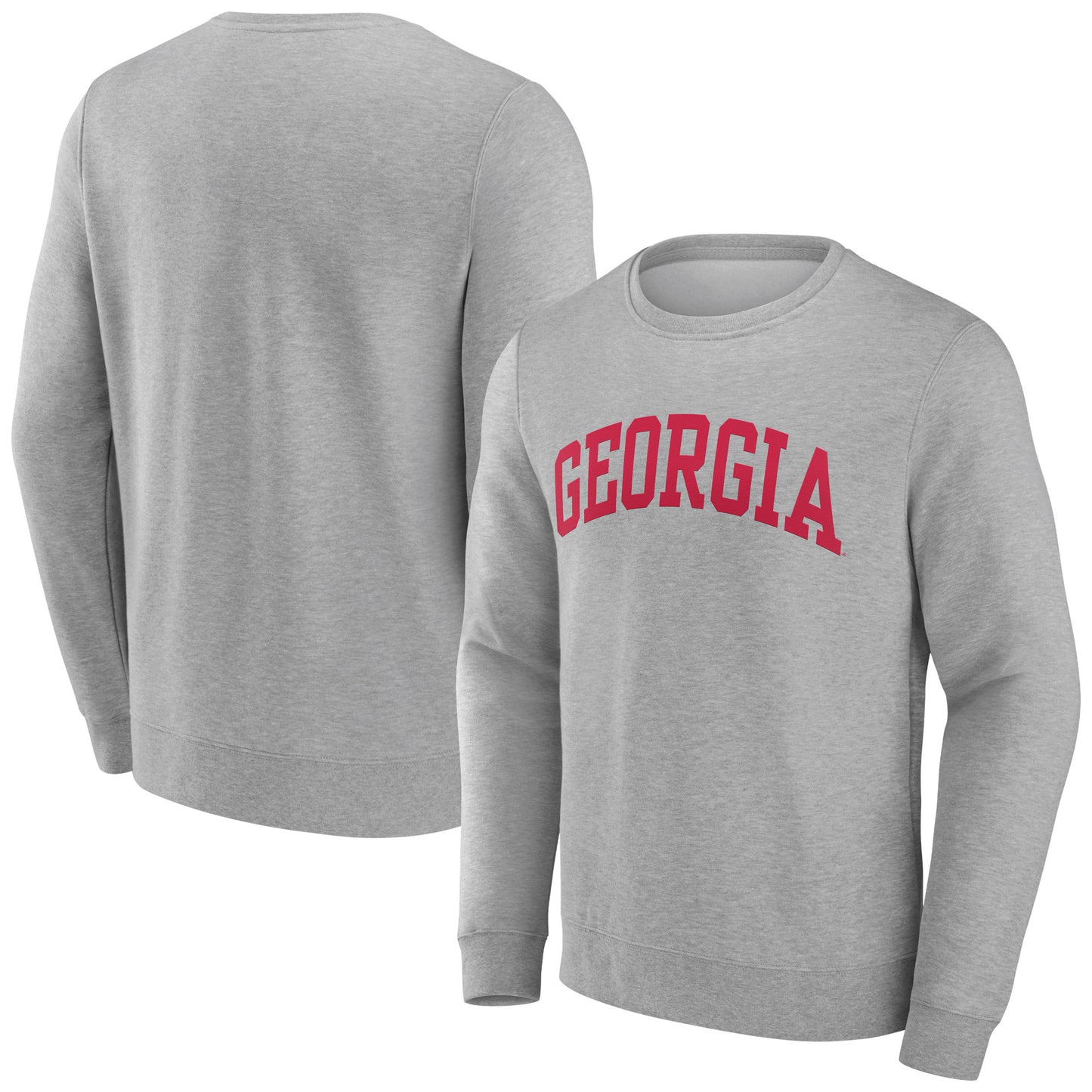 Men's Gray Georgia Bulldogs Basic Arch Sweatshirt