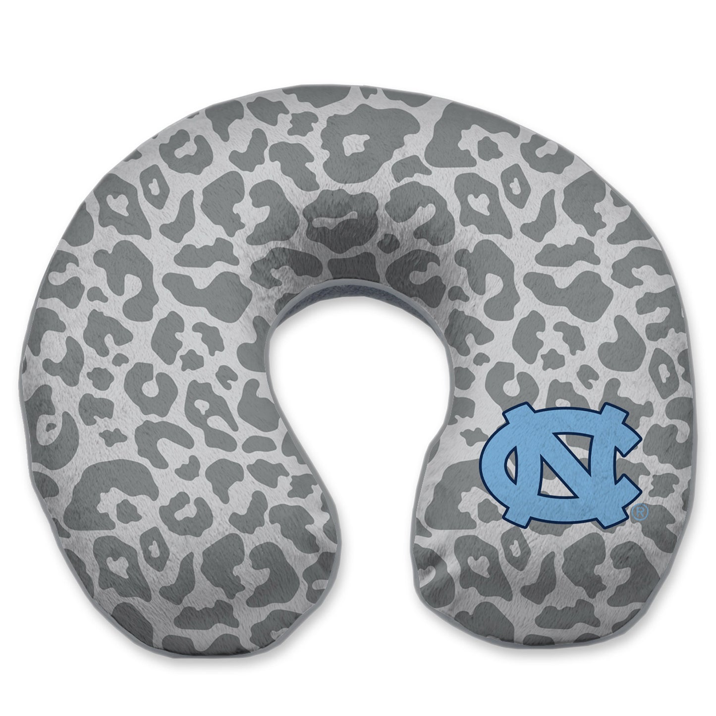 North Carolina Tar Heels Cheetah Print Memory Foam Travel Pillow