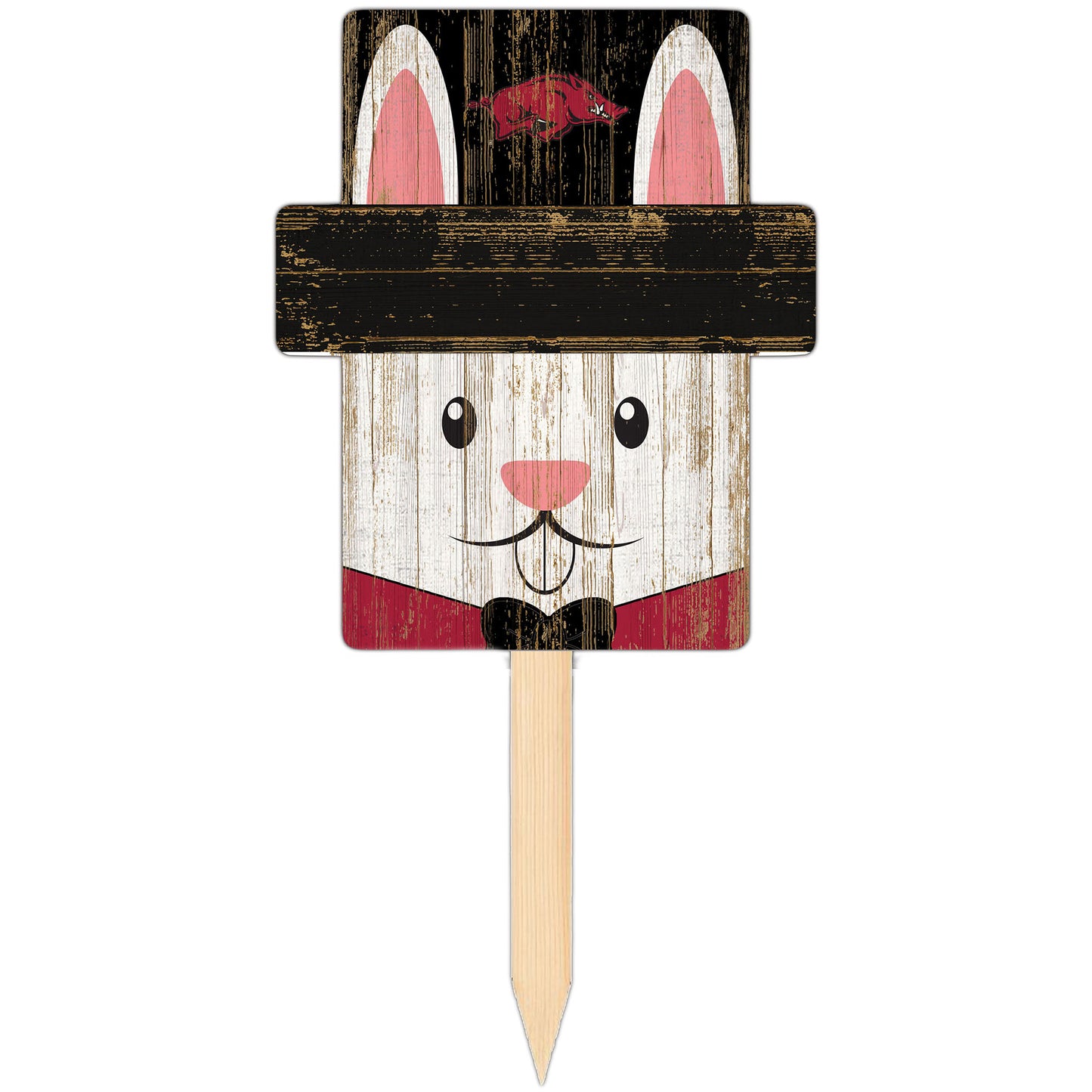 Arkansas Razorbacks 16" x 19" Easter Bunny Yard Stake