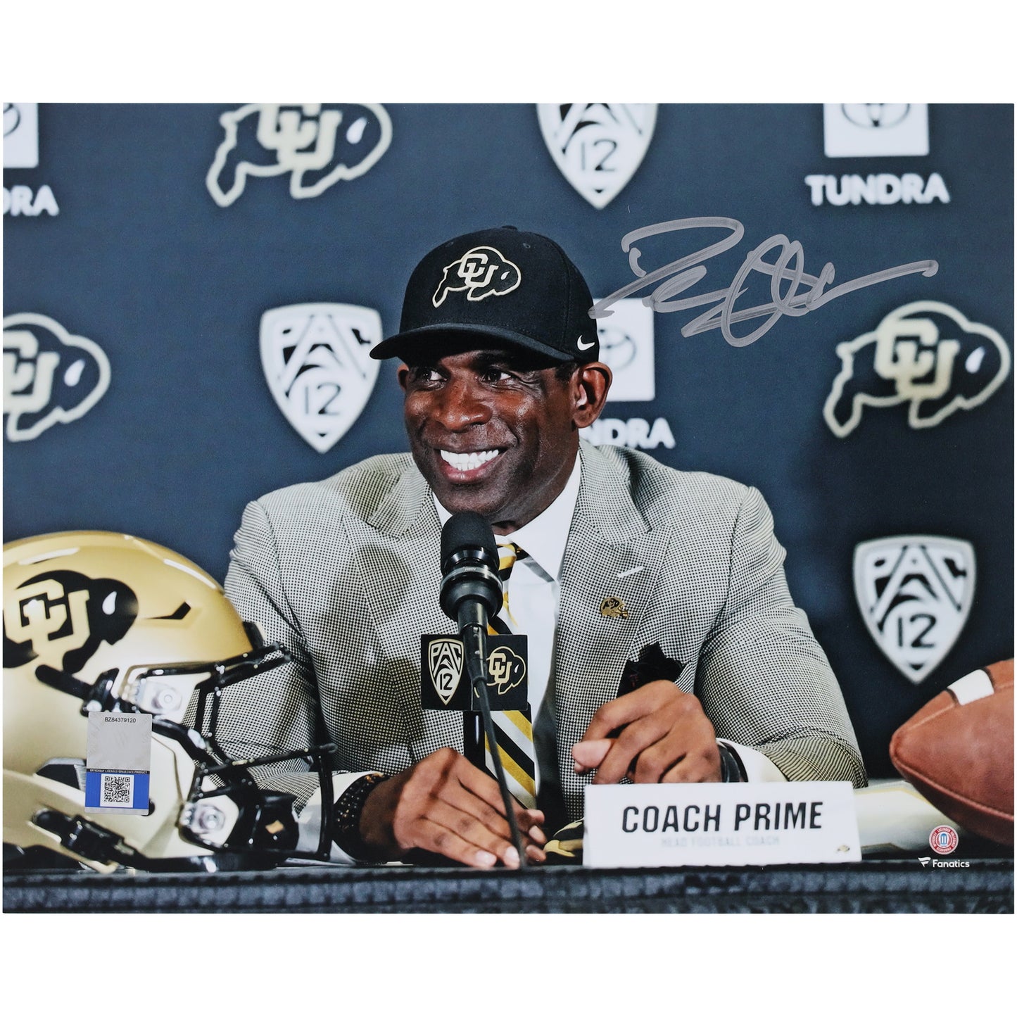 Deion Sanders Colorado Buffaloes Autographed 8" x 10" Press Conference Photograph