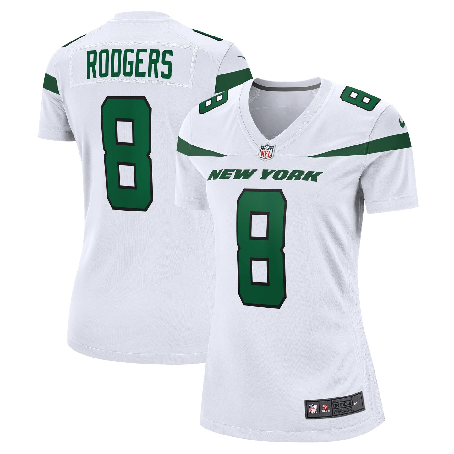 Women's Nike Aaron Rodgers White New York Jets Player Jersey