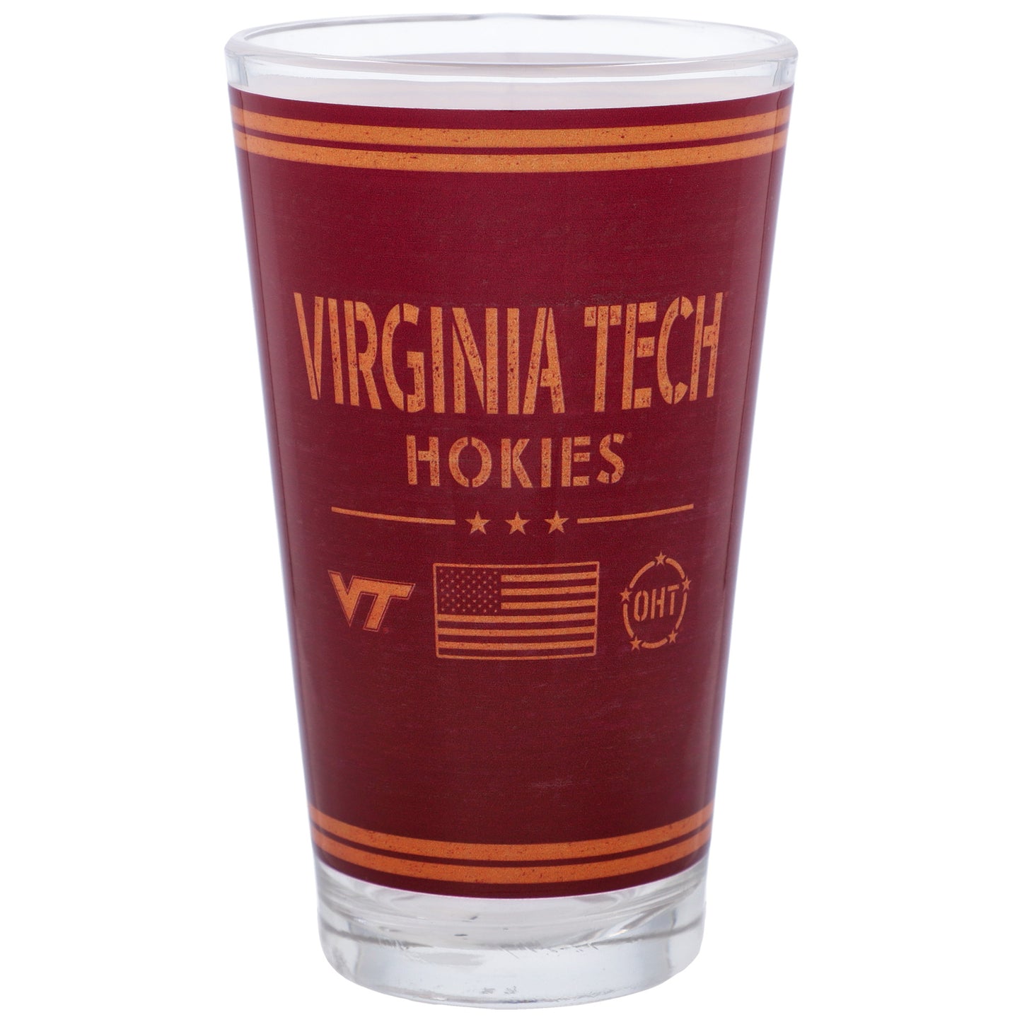 Virginia Tech Hokies 16oz. OHT Military Appreciation Pint Glass