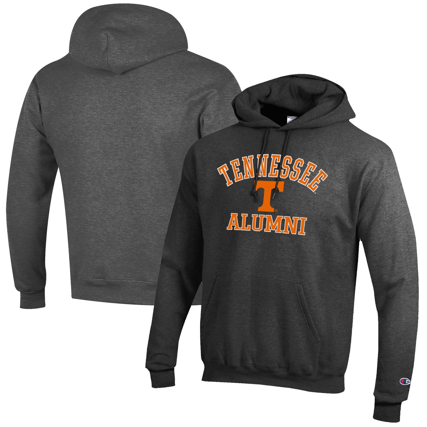 Men's Champion Charcoal Tennessee Volunteers Alumni Logo Pullover Hoodie