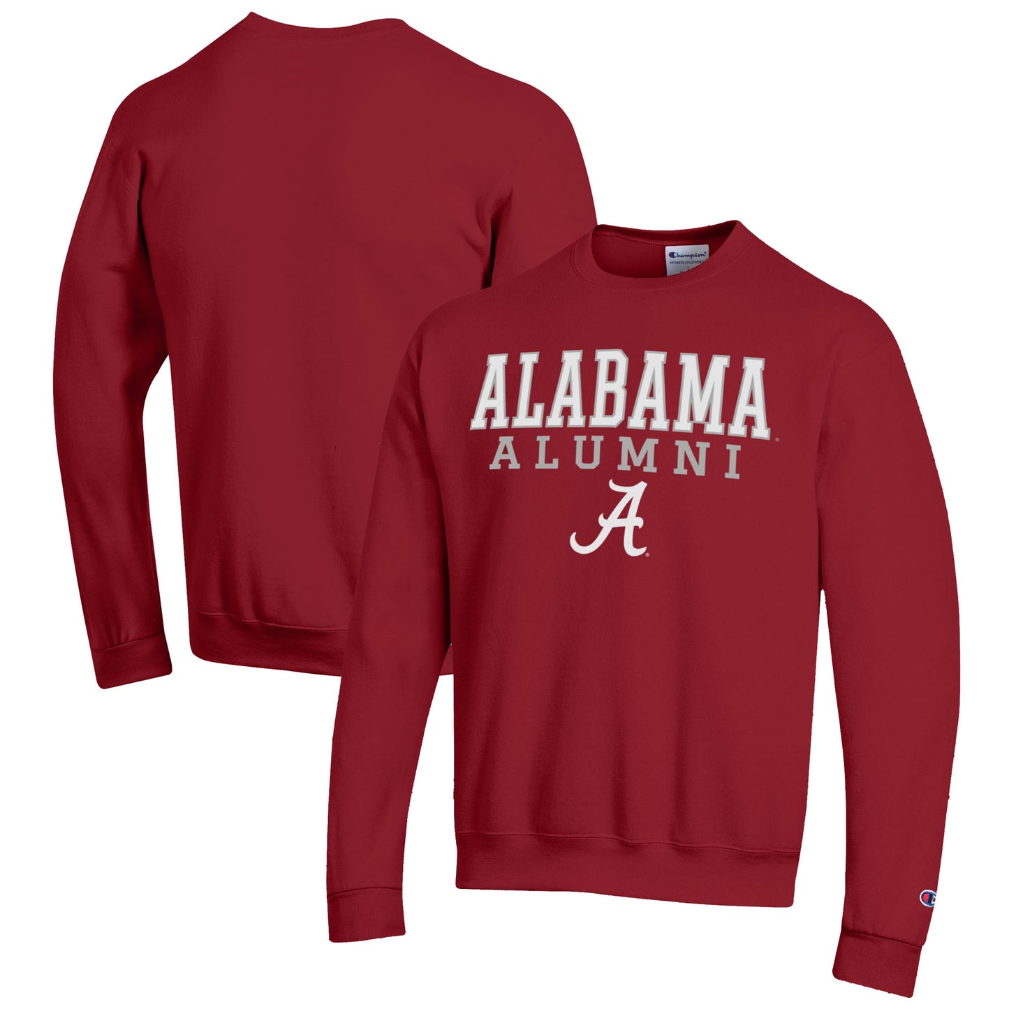 Men's Champion Crimson Alabama Crimson Tide Alumni Logo Pullover Sweatshirt
