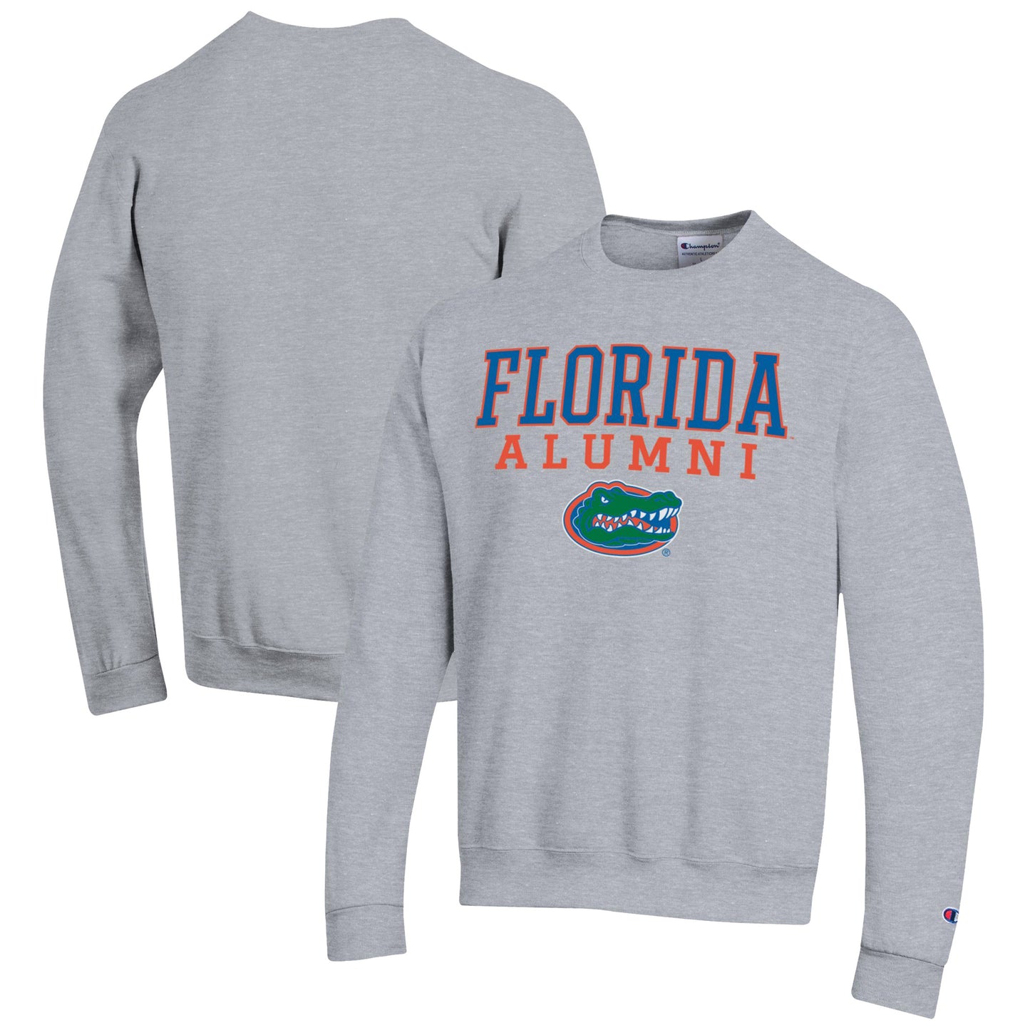 Men's Champion Gray Florida Gators Alumni Logo Pullover Sweatshirt