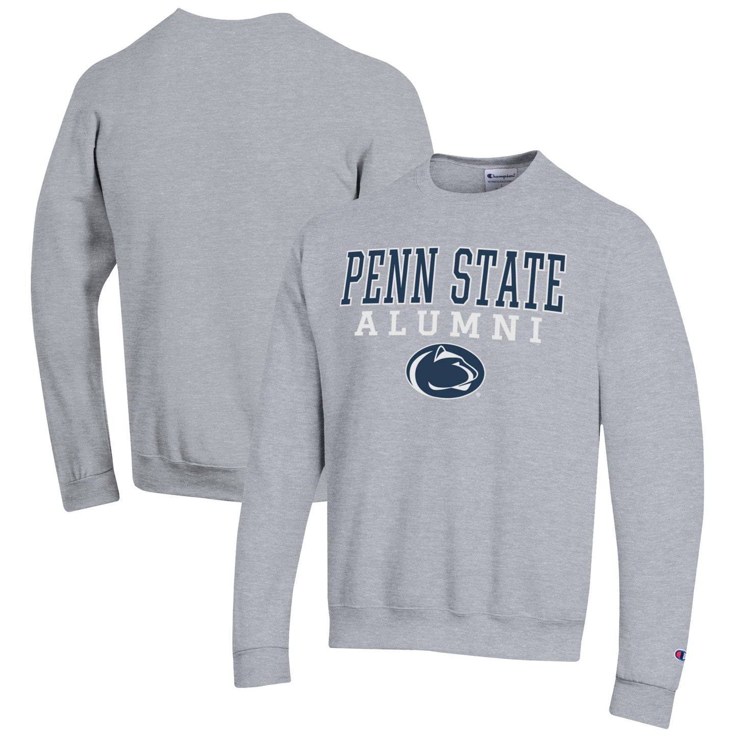 Men's Champion Gray Penn State Nittany Lions Alumni Logo Pullover Sweatshirt