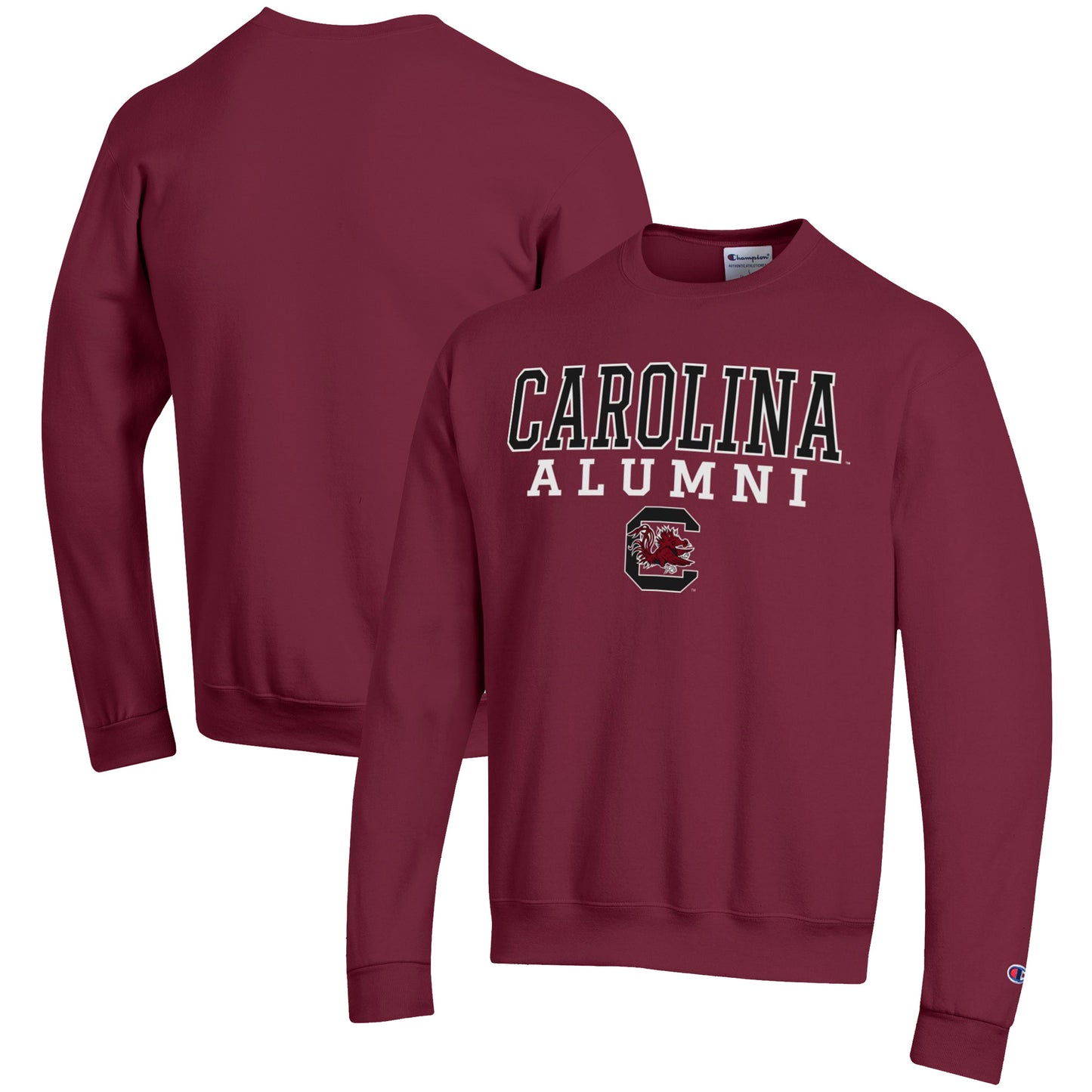 Men's Champion Garnet South Carolina Gamecocks Alumni Logo Pullover Sweatshirt
