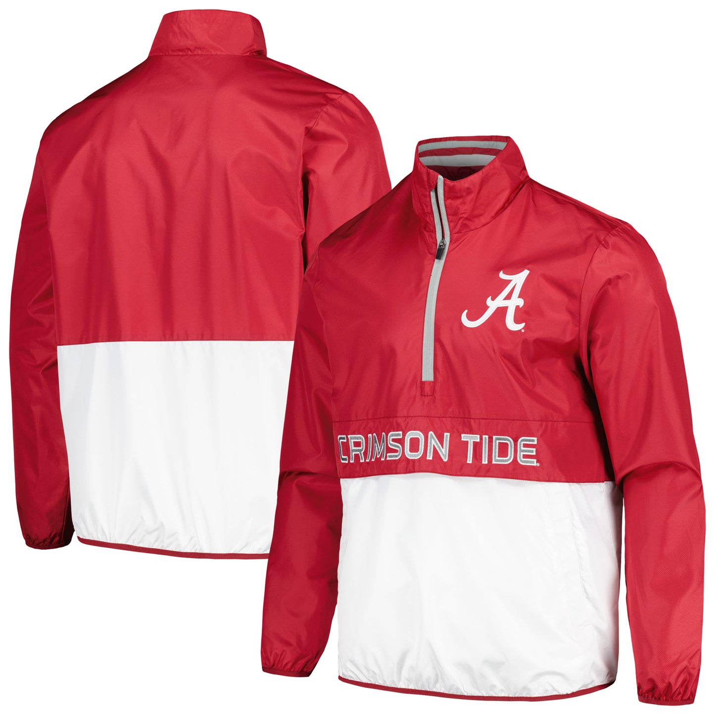 Men's G-III Sports by Carl Banks Crimson Alabama Crimson Tide Cornerman Half-Zip Top
