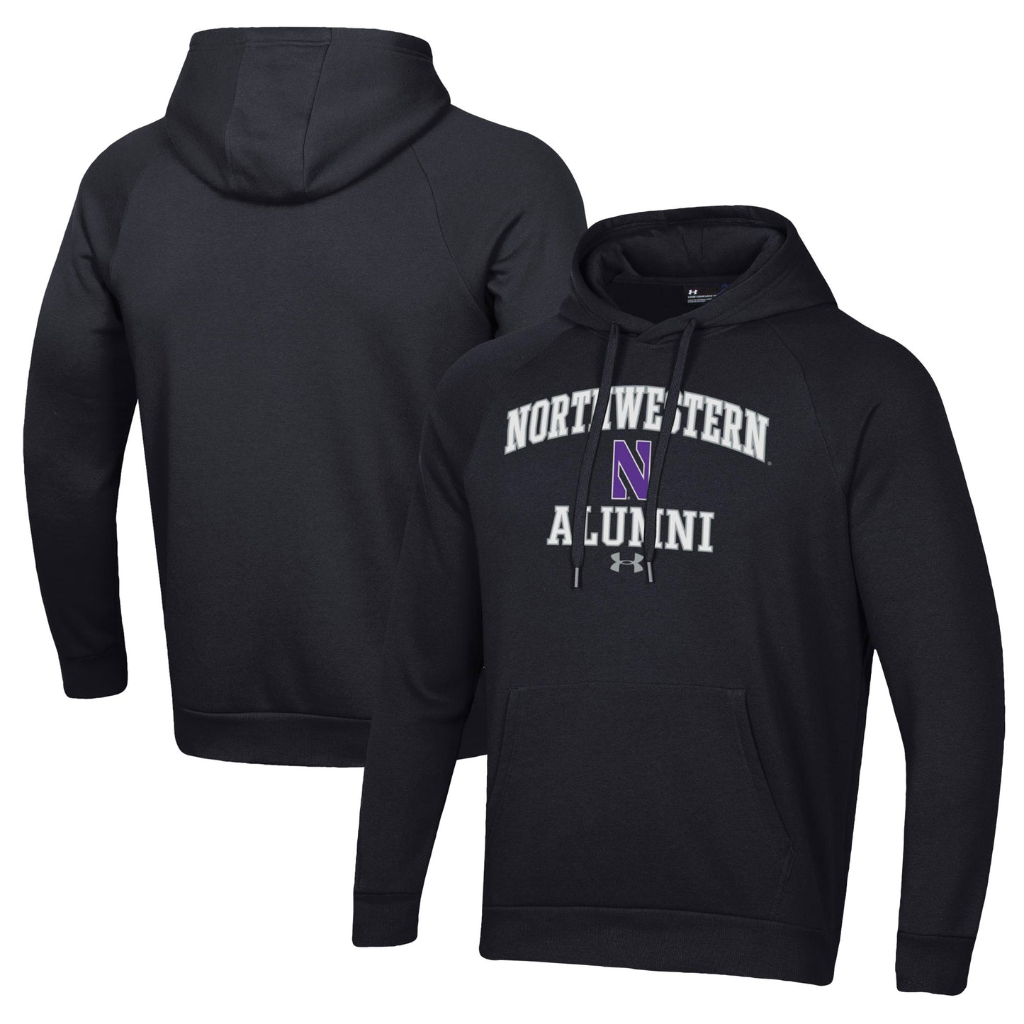 Men's Under Armour Black Northwestern Wildcats Alumni All Day Pullover Hoodie