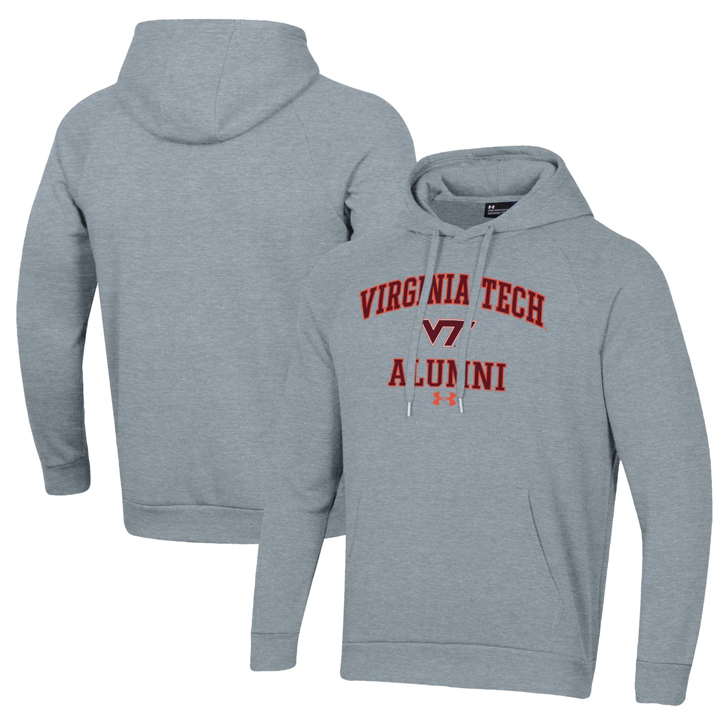 Men's Under Armour Gray Virginia Tech Hokies Alumni All Day Pullover Hoodie