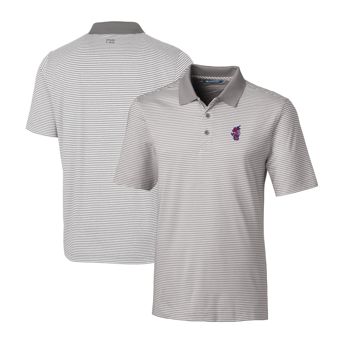 Men's Cutter & Buck Gray Florida Gators Swinging Gator Big & Tall Forge Stretch Polo