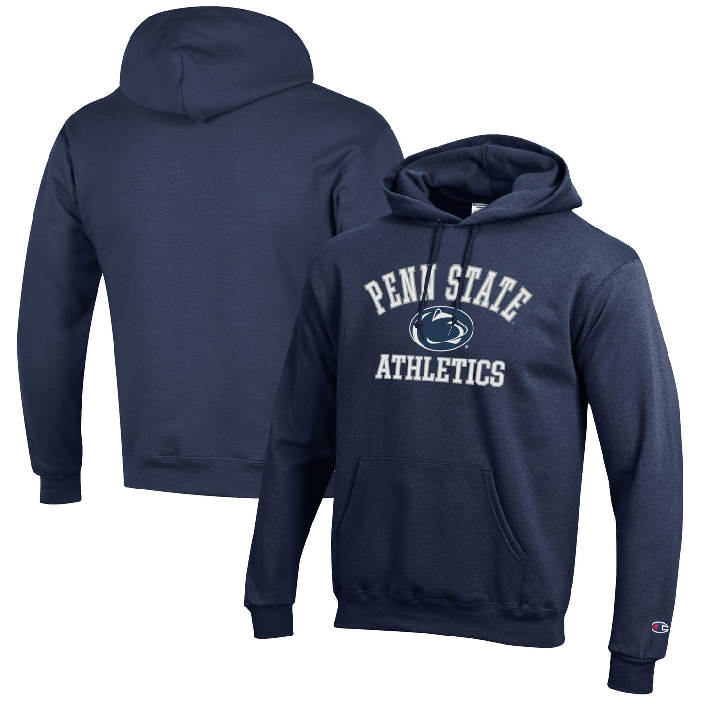 Men's Champion Navy Penn State Nittany Lions Athletics Logo Pullover Hoodie