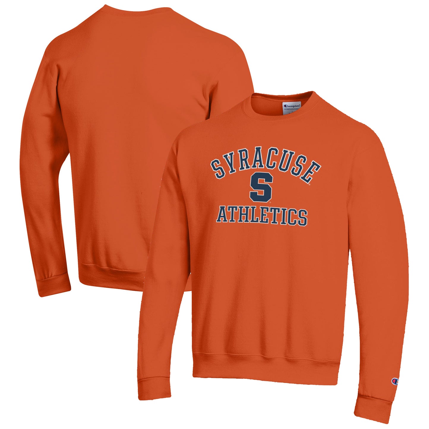Men's Champion Orange Syracuse Orange Athletics Logo Pullover Sweatshirt