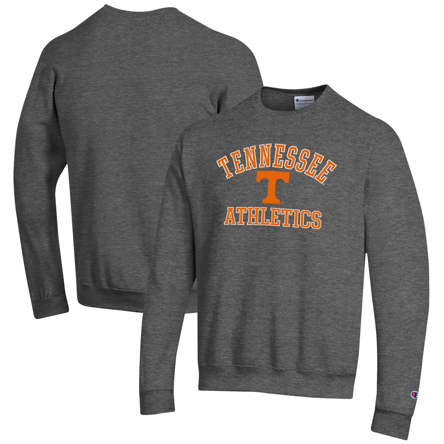 Men's Champion Charcoal Tennessee Volunteers Athletics Logo Pullover Sweatshirt