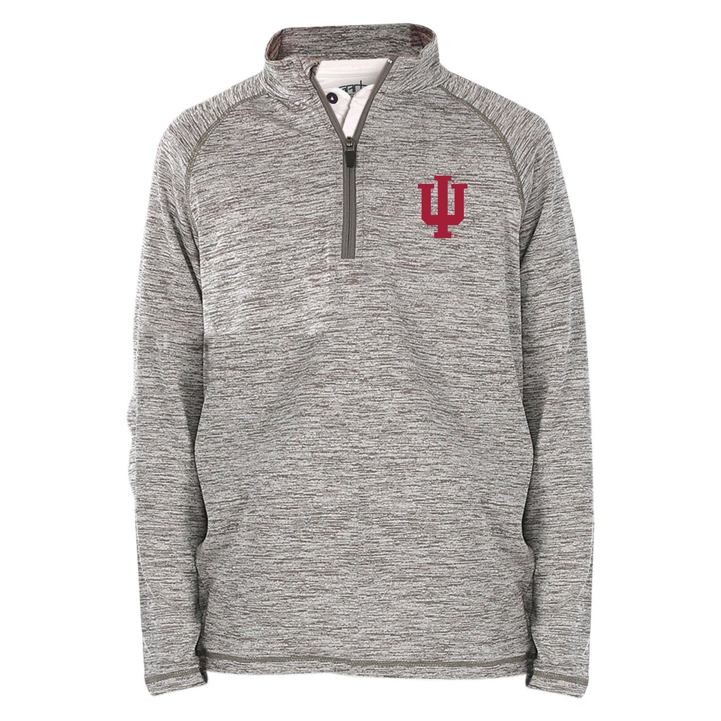 Youth Garb Gray Indiana Hoosiers Matthew Raglan Quarter-Zip Top