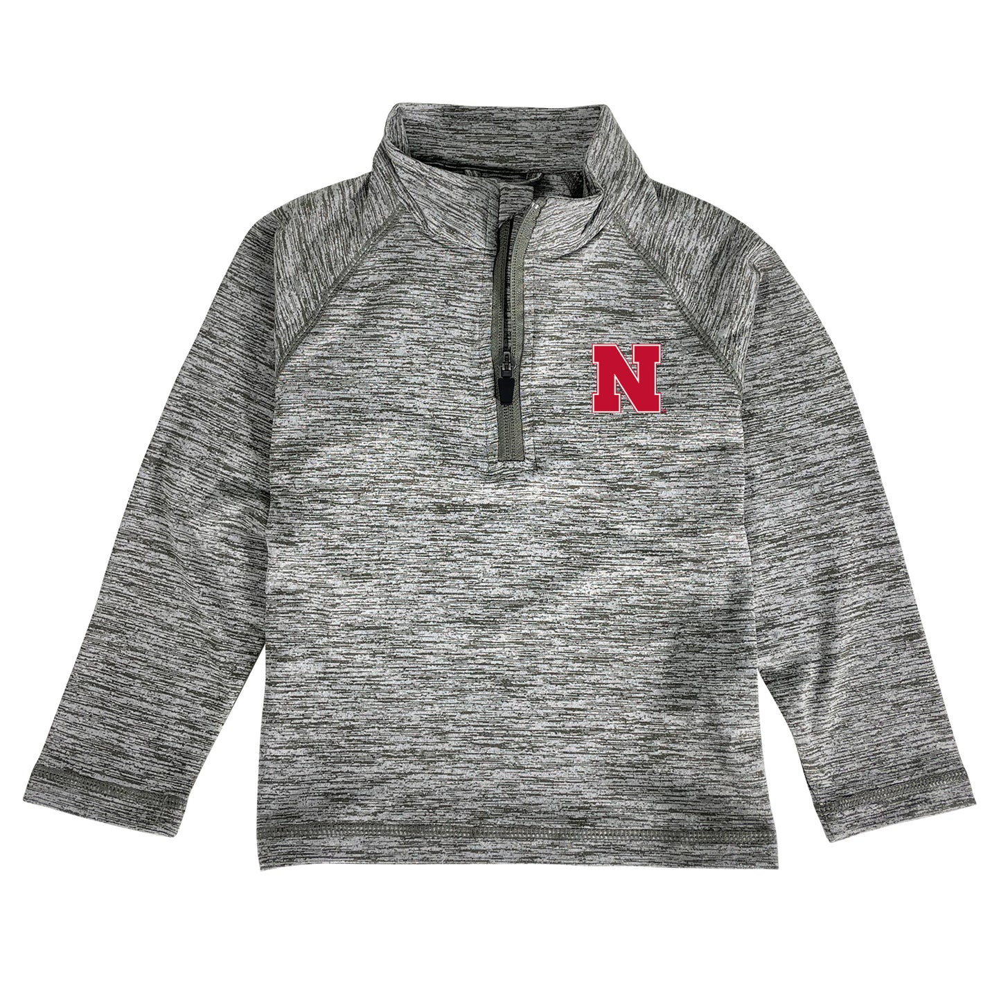 Toddler Garb Gray Nebraska Huskers Matthew Quarter-Zip Pullover Top
