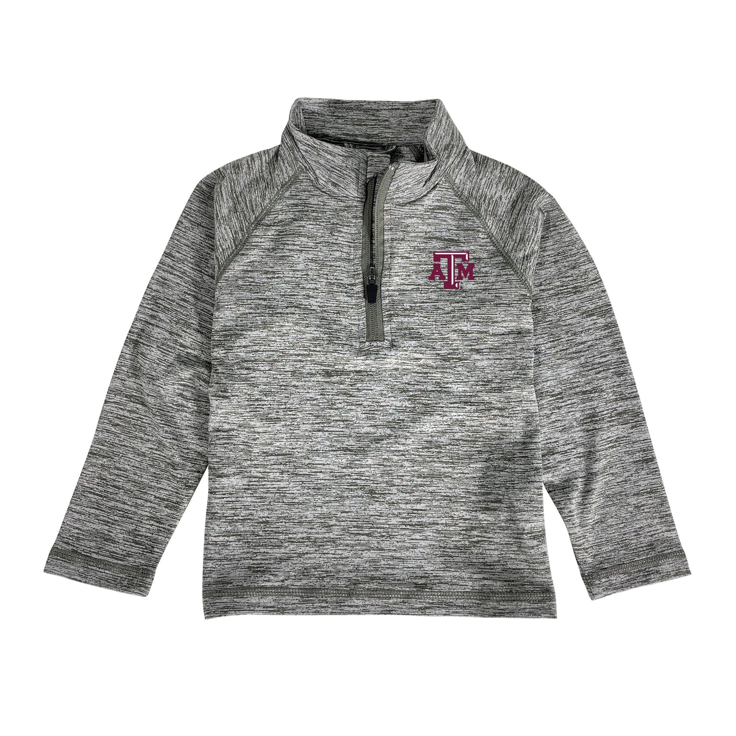 Toddler Garb Gray Texas A&M Aggies Matthew Raglan Quarter-Zip Top