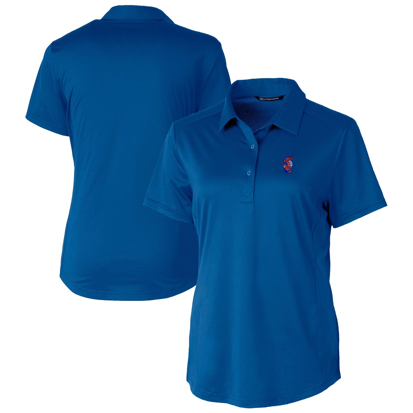 Women's Cutter & Buck Royal Florida Gators Swinging Gator Prospect Textured Stretch Polo